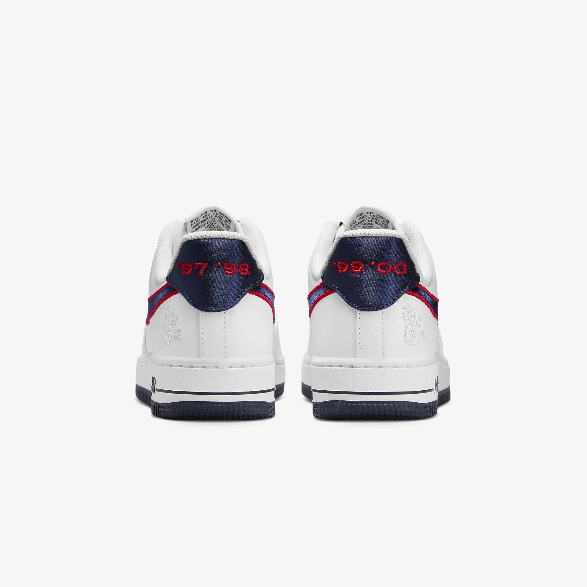 Nike | AIR FORCE 1 '07 { WHITE/OBSIDIAN-UNIVERSITY RED-WOLF GREY - view 2