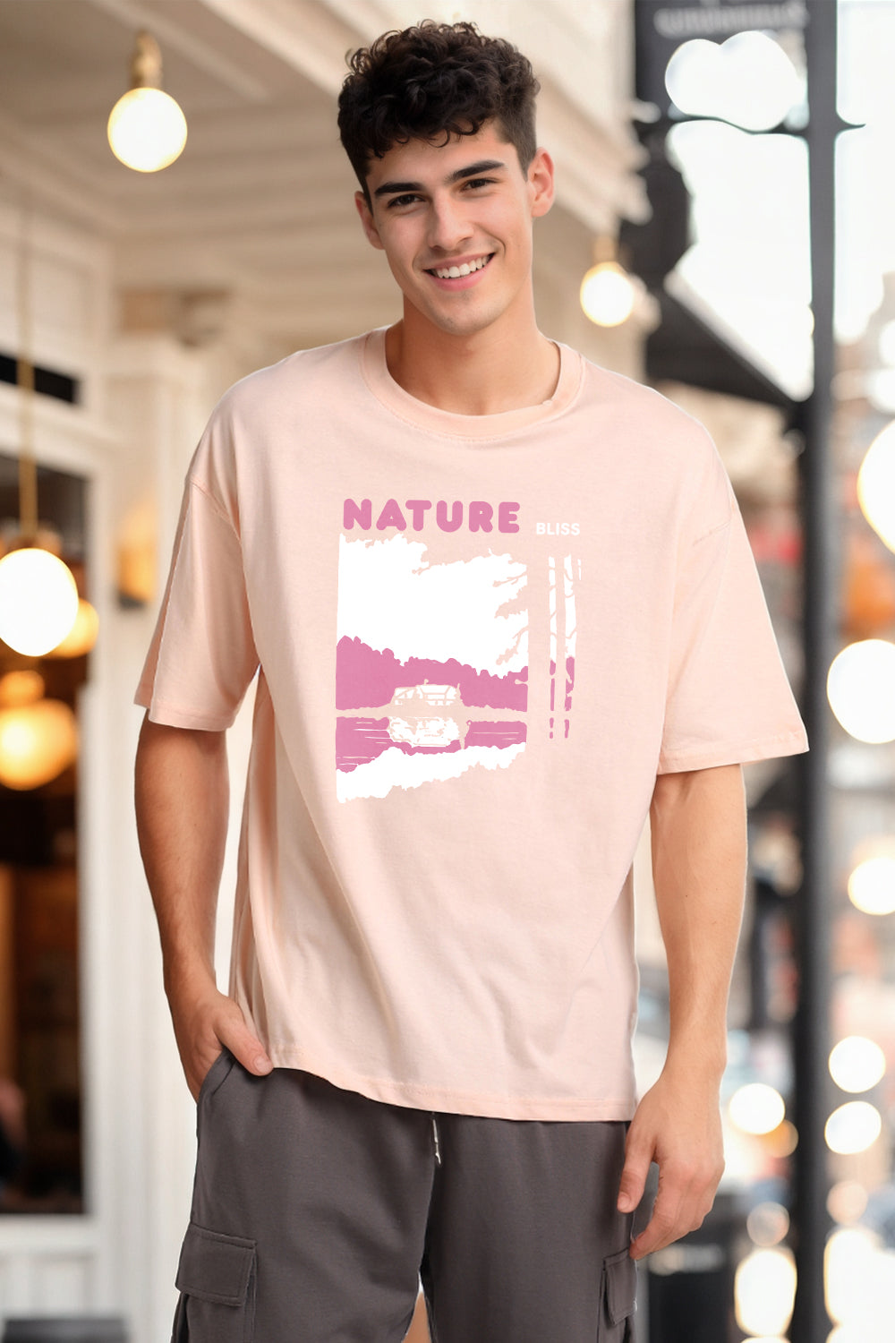 BlackTree(THHOR SERIES-BT10075)Oversized for mens Tee