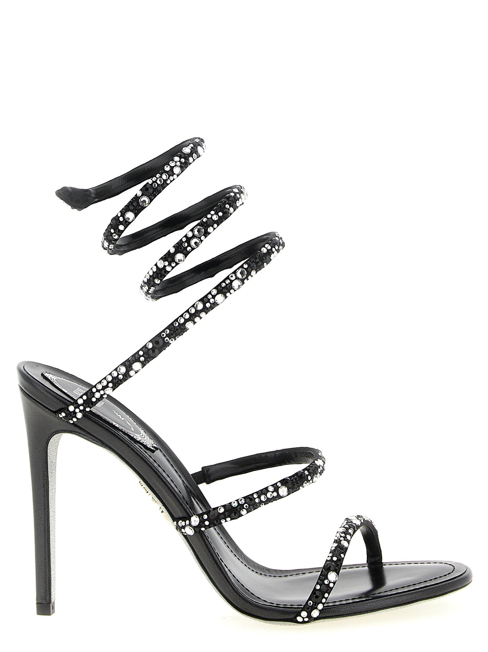 René Caovilla Cleo Sandals – 68% viscose, 32% silk