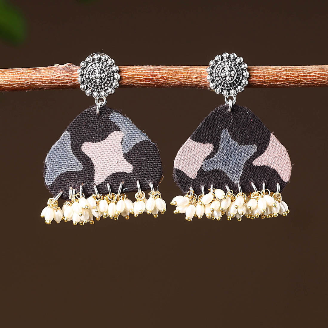 JALPARI Aarushi Handcrafted GS Fabart Earrings - view 2