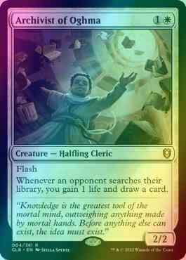 Magic Archivist of Oghma [4] [Commander Legends: Battle for Baldur's Gate] [Foil]