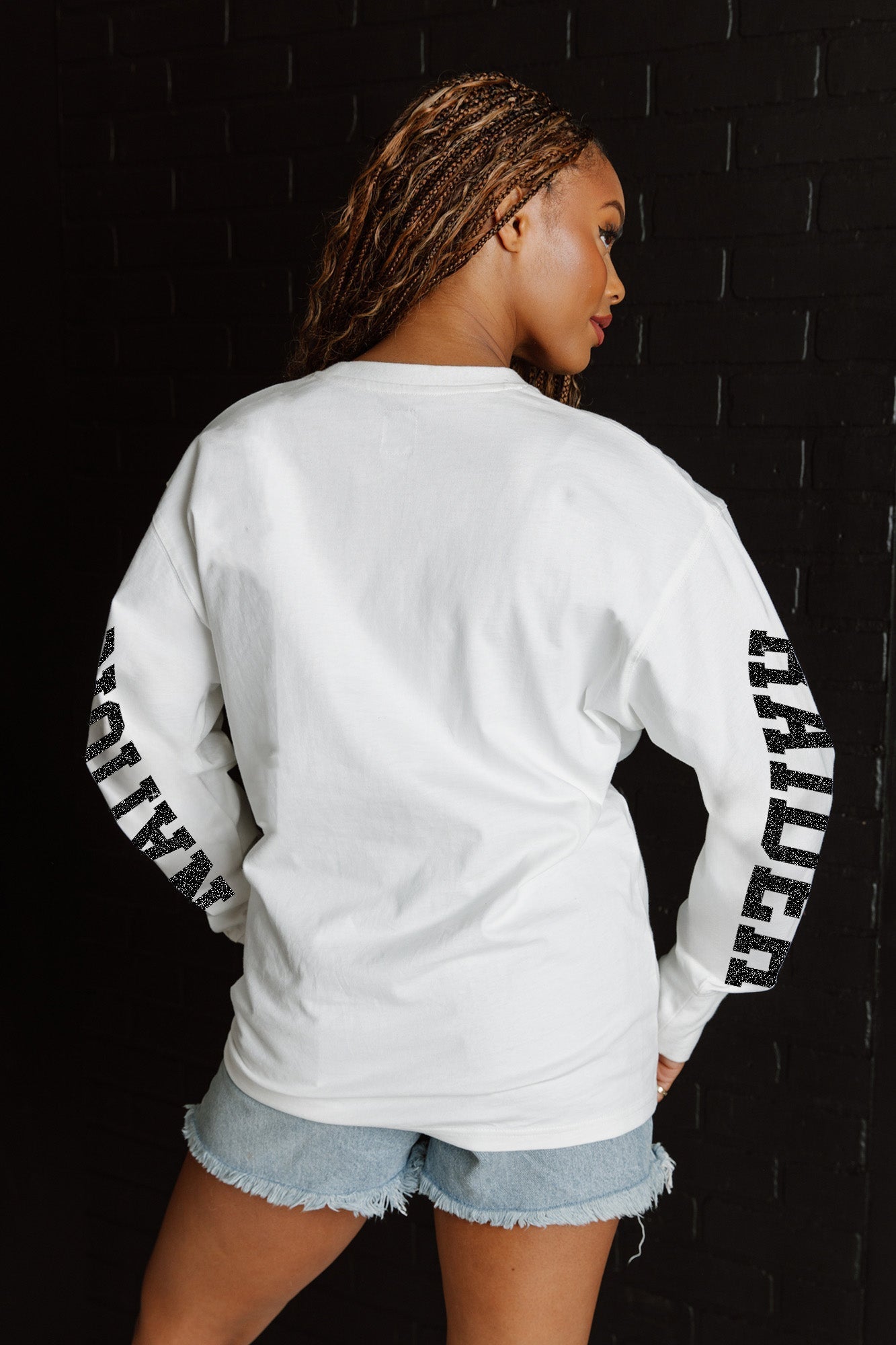 GC X NFL Las Vegas Raiders Game Plan Oversized Midweight Long Sleeve Tee - view 6