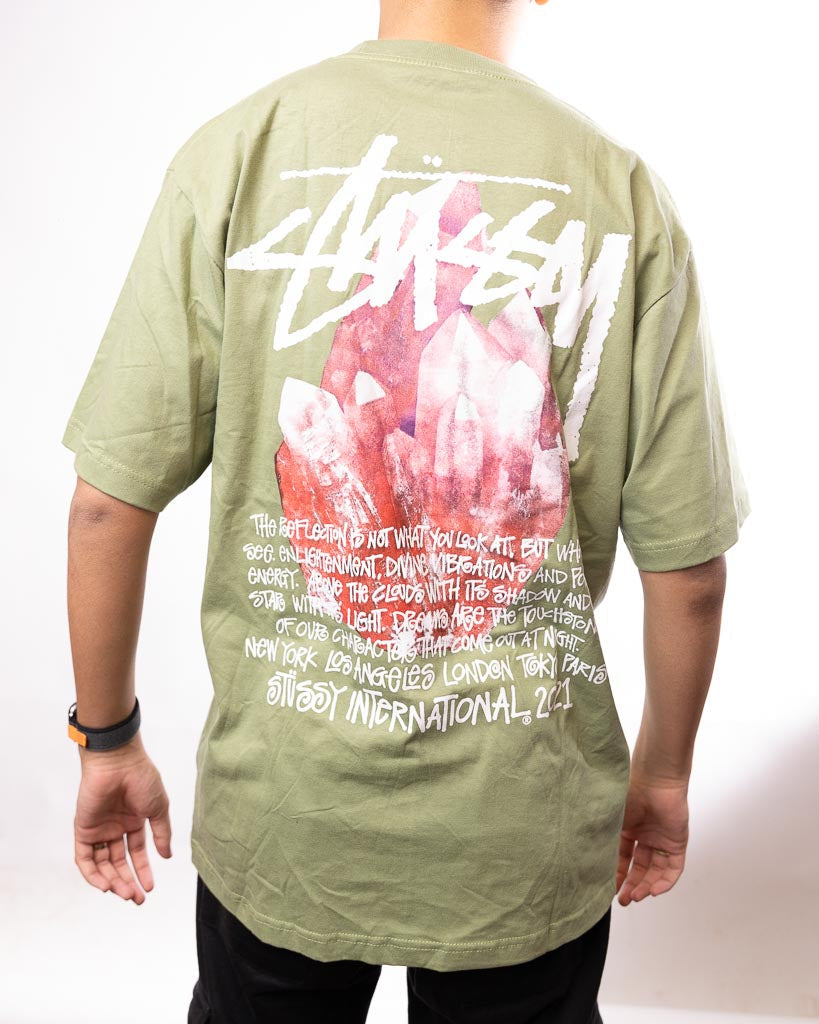 Stussy Reflection T-Shirt - Green - view 3