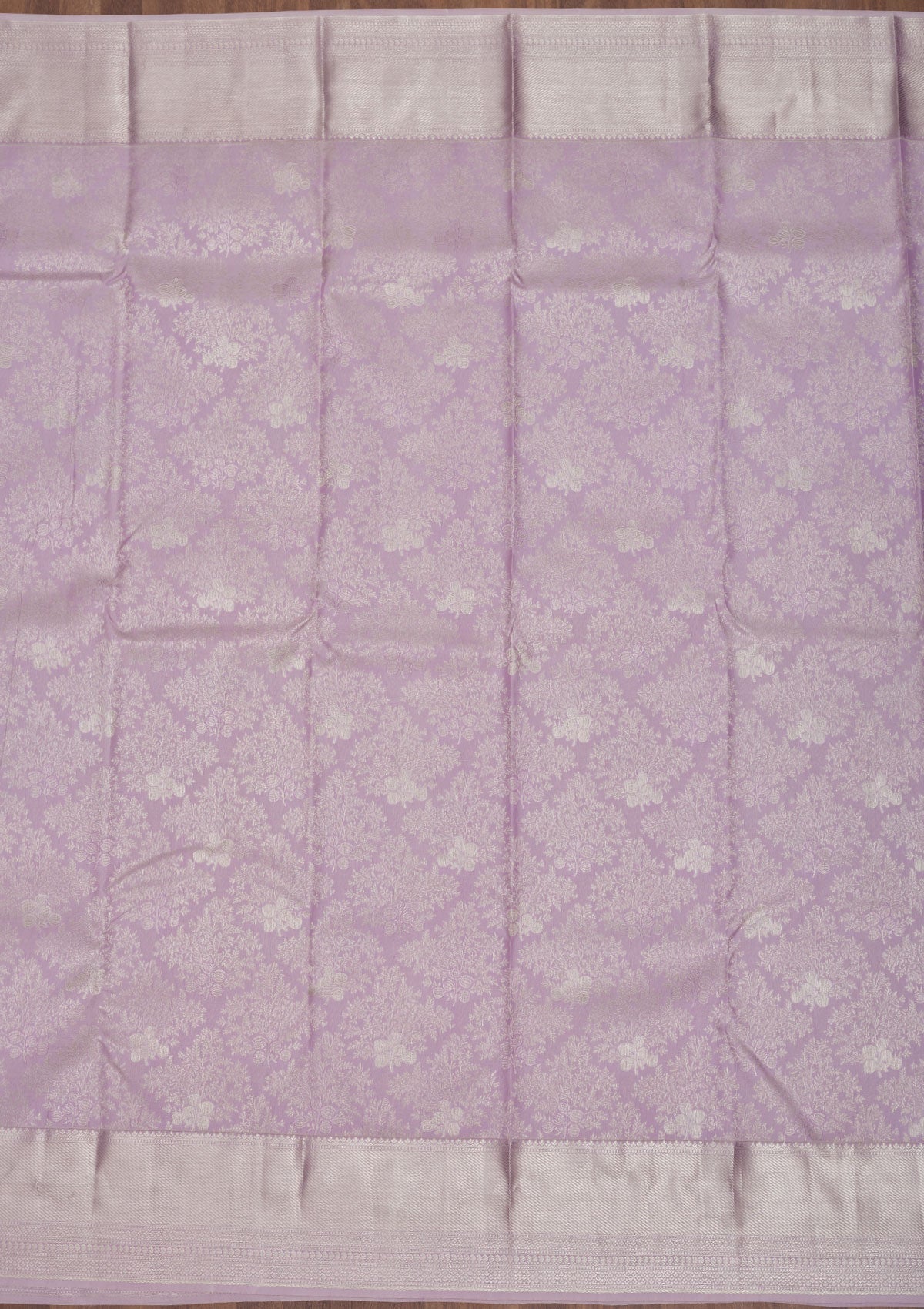 Koskii Lavender Zariwork Pure Silk Saree – Women's - view 6
