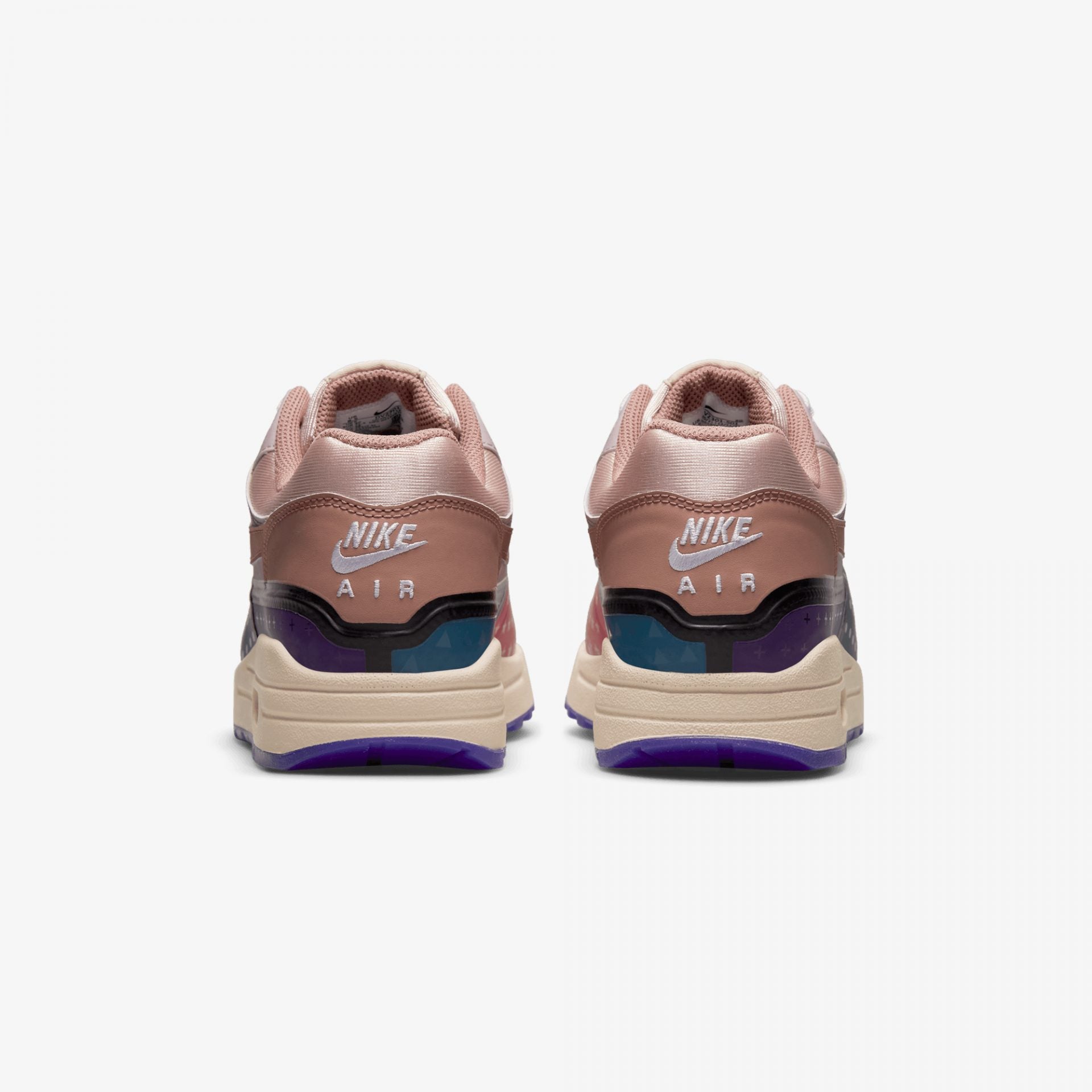 Nike | AIR MAX 1 PRM { PLUM FOG / FOSSIL ROSE - view 2