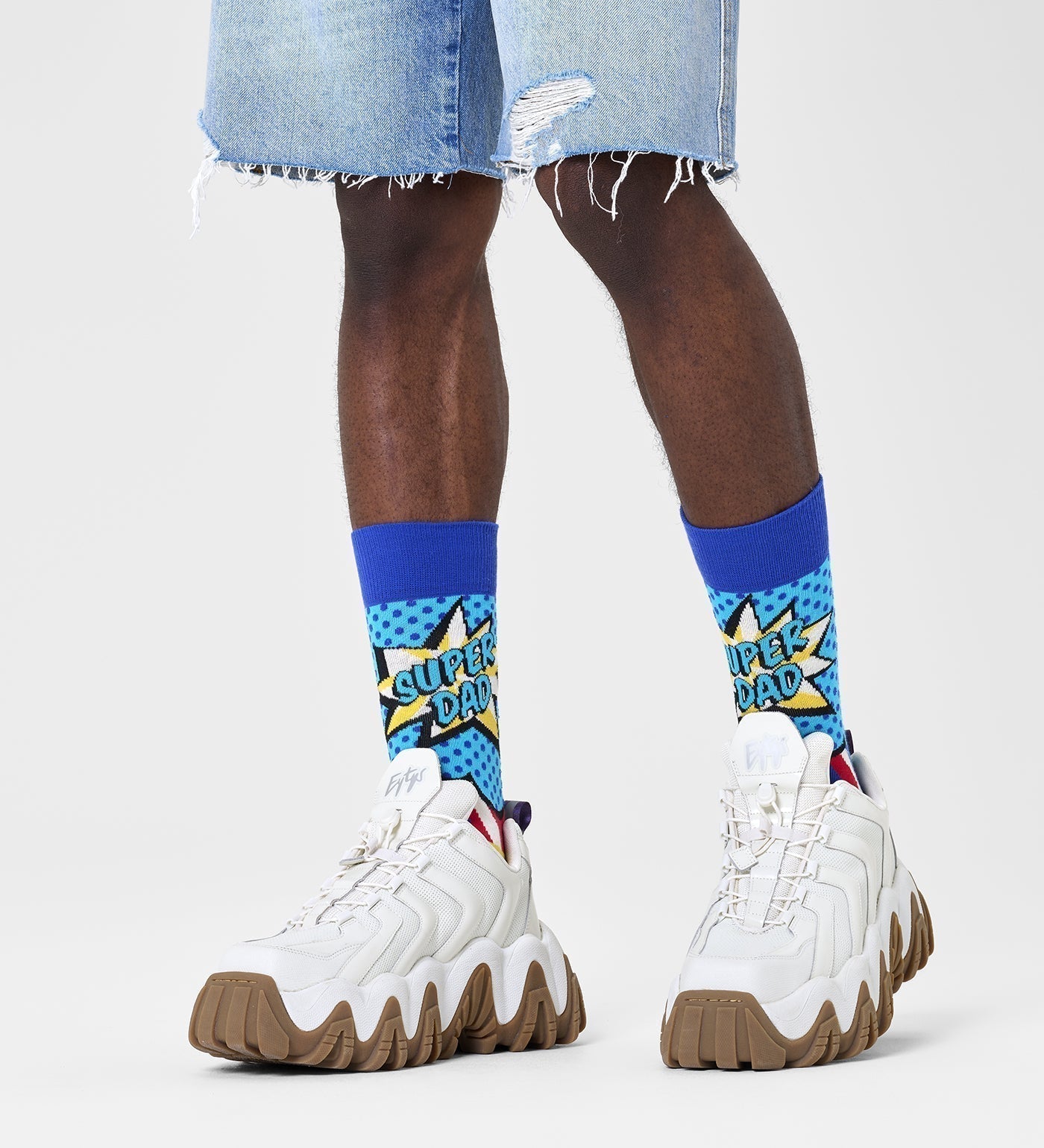 Happy Socks Unisex Super Dad Crew Length Socks for Women and Men - view 2