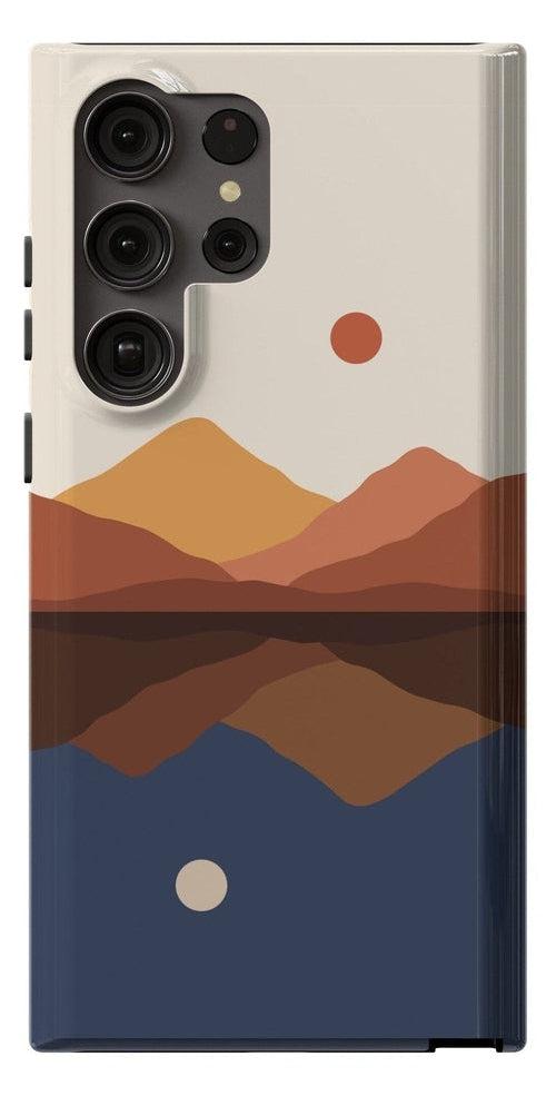 Casetry Opposites Attract | Day & Night Colorblock Mountains Samsung Case
