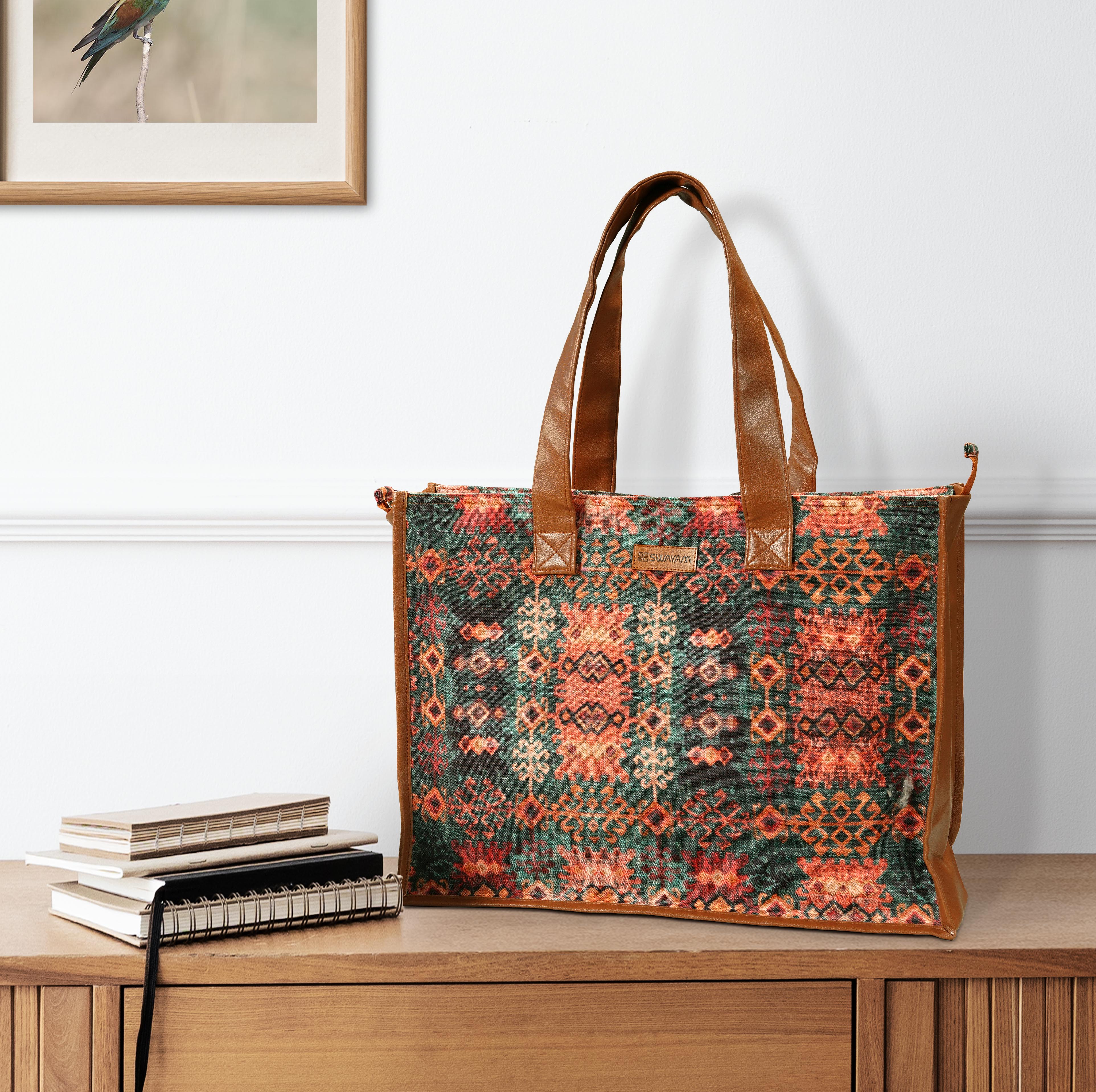 Swayam India Digitally Printed Tote Bag