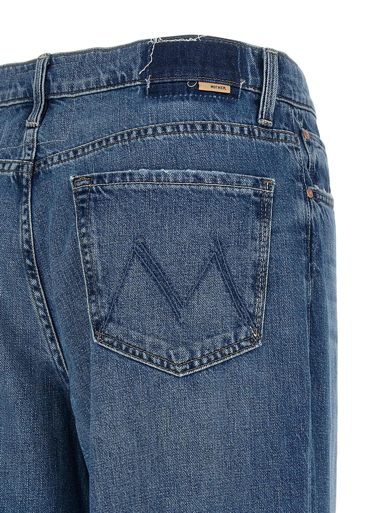 Mother The Rerun Zip Sneak Jeans – 100% cotton - view 4