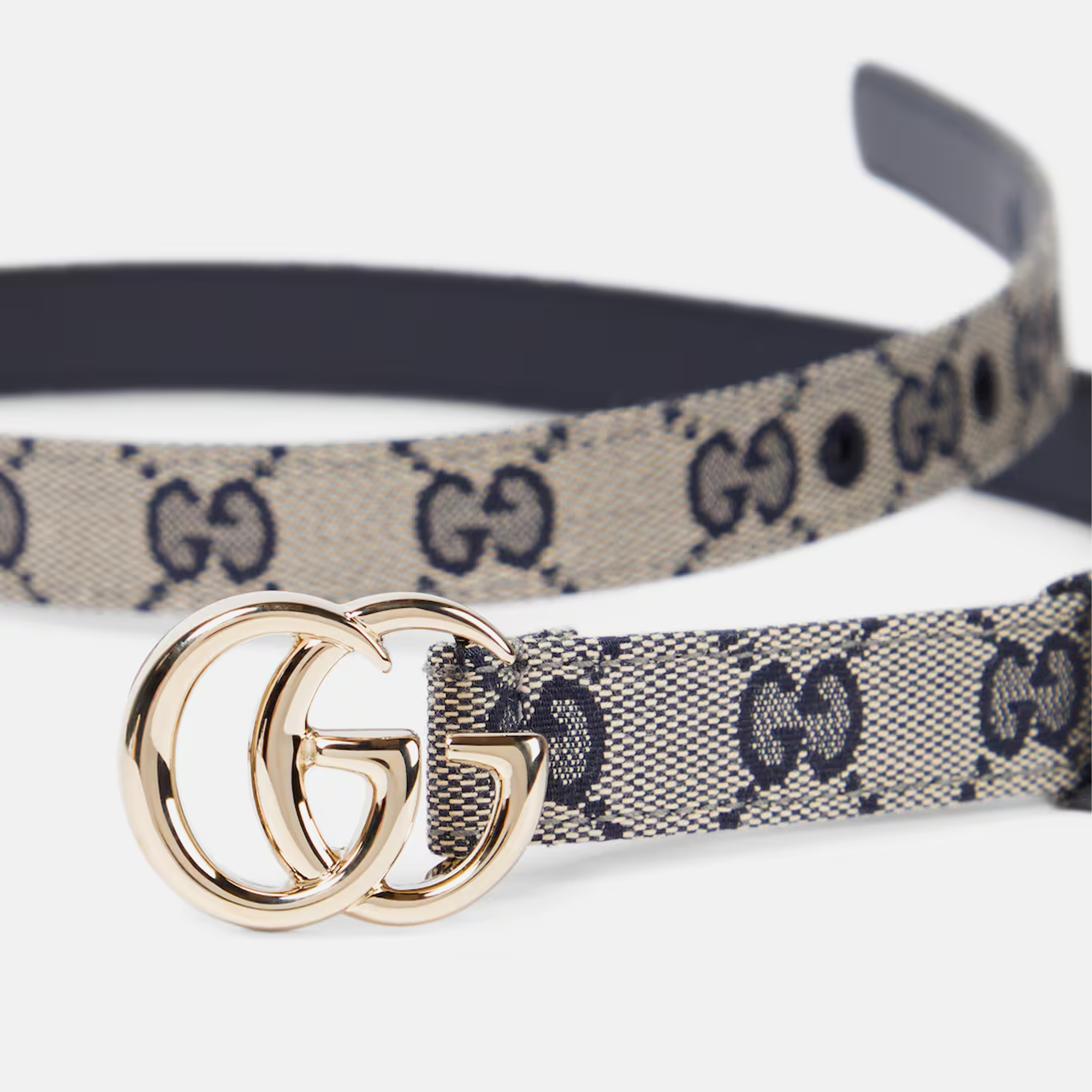 Gucci GG Marmont Canvas Slim Belt - view 2