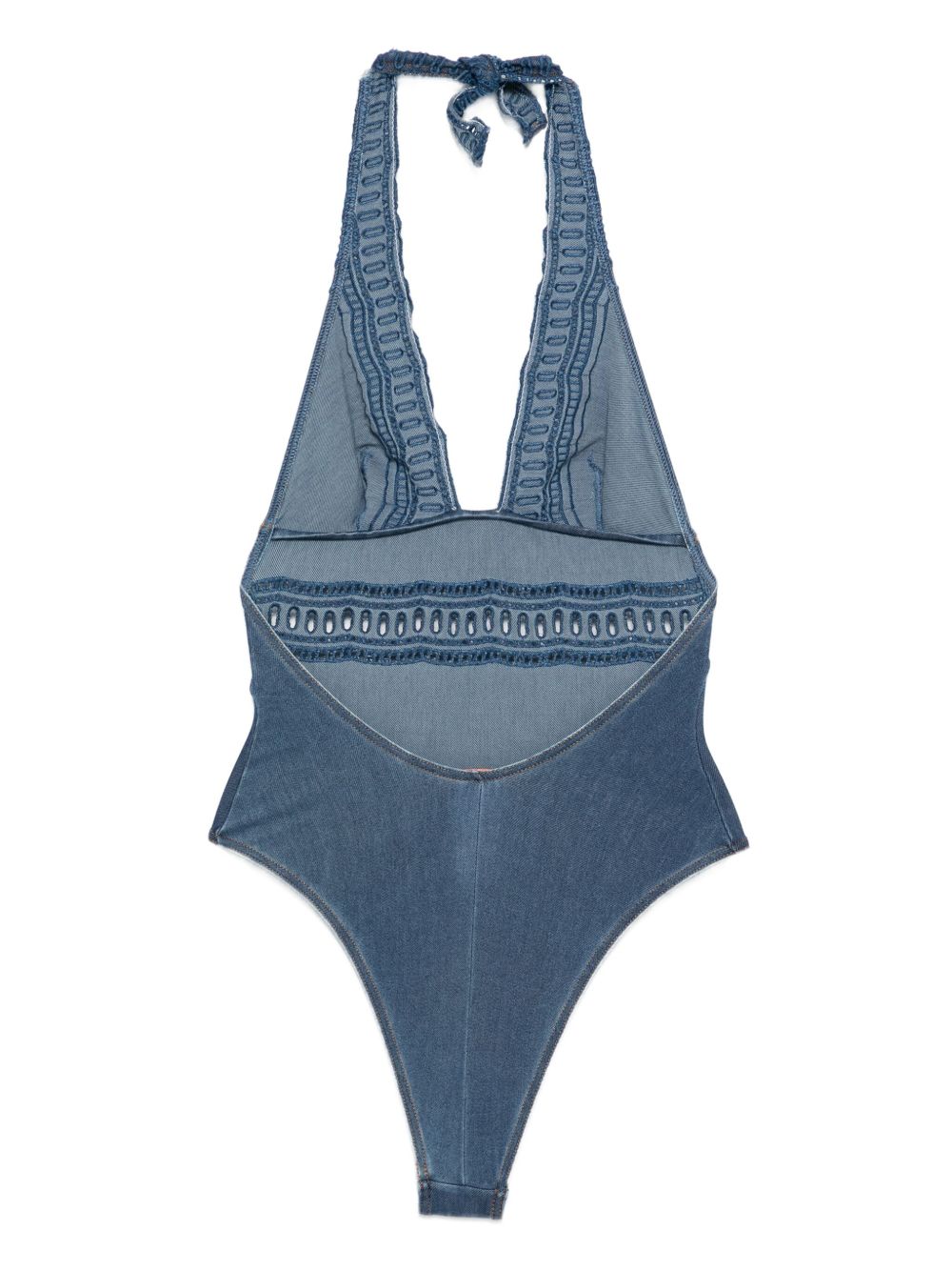 Ermanno Scervino Crochet-lace halter swimsuit - view 2