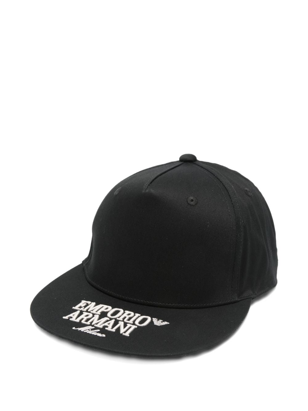 Emporio Armani Logo Patch Baseball Cap – 100% Cotton