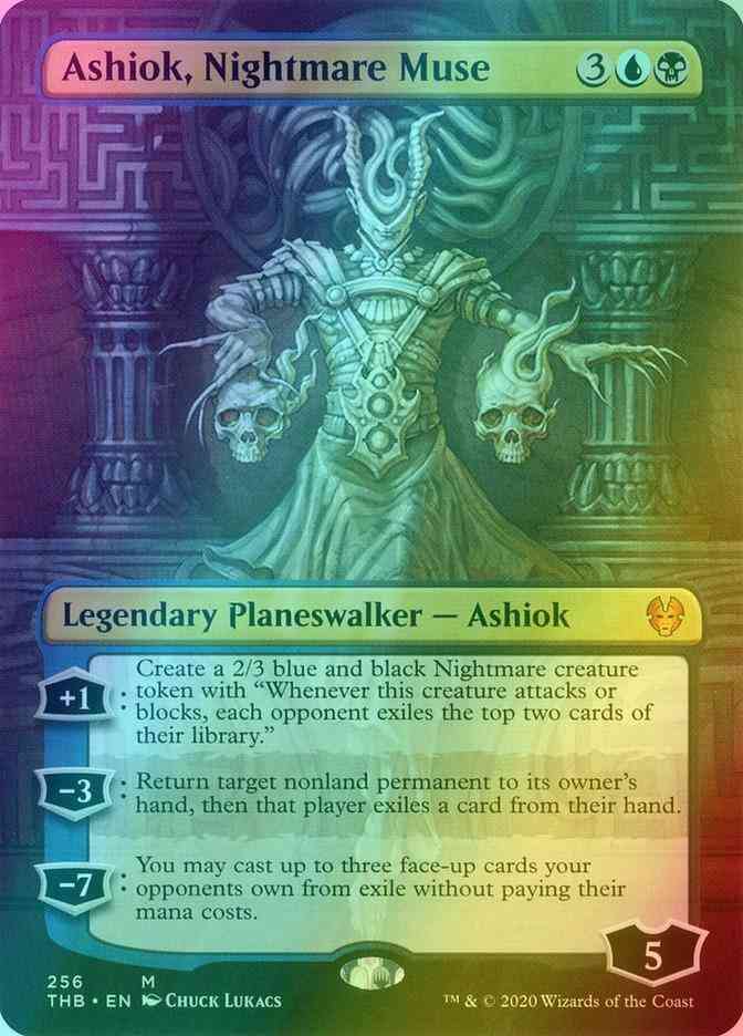 Ashiok nightmare muse – Magic Ashiok, Nightmare Muse [256] [Borderless] [Theros Beyond Death] [Foil]