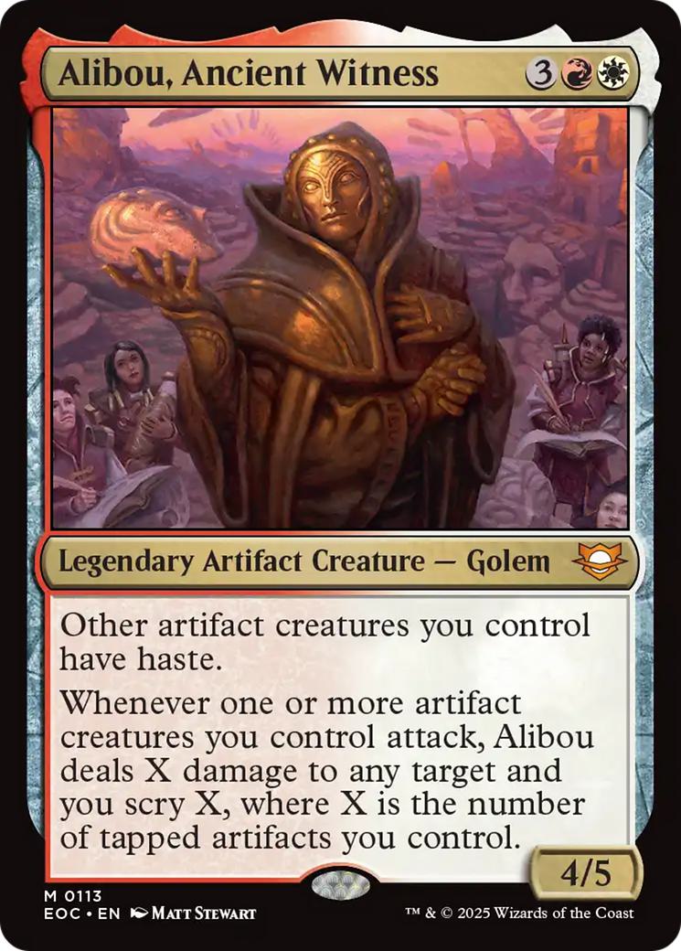 Alibou ancient witness – Magic Alibou, Ancient Witness [113] [Edge of Eternities: Commander] [Non-Foil]