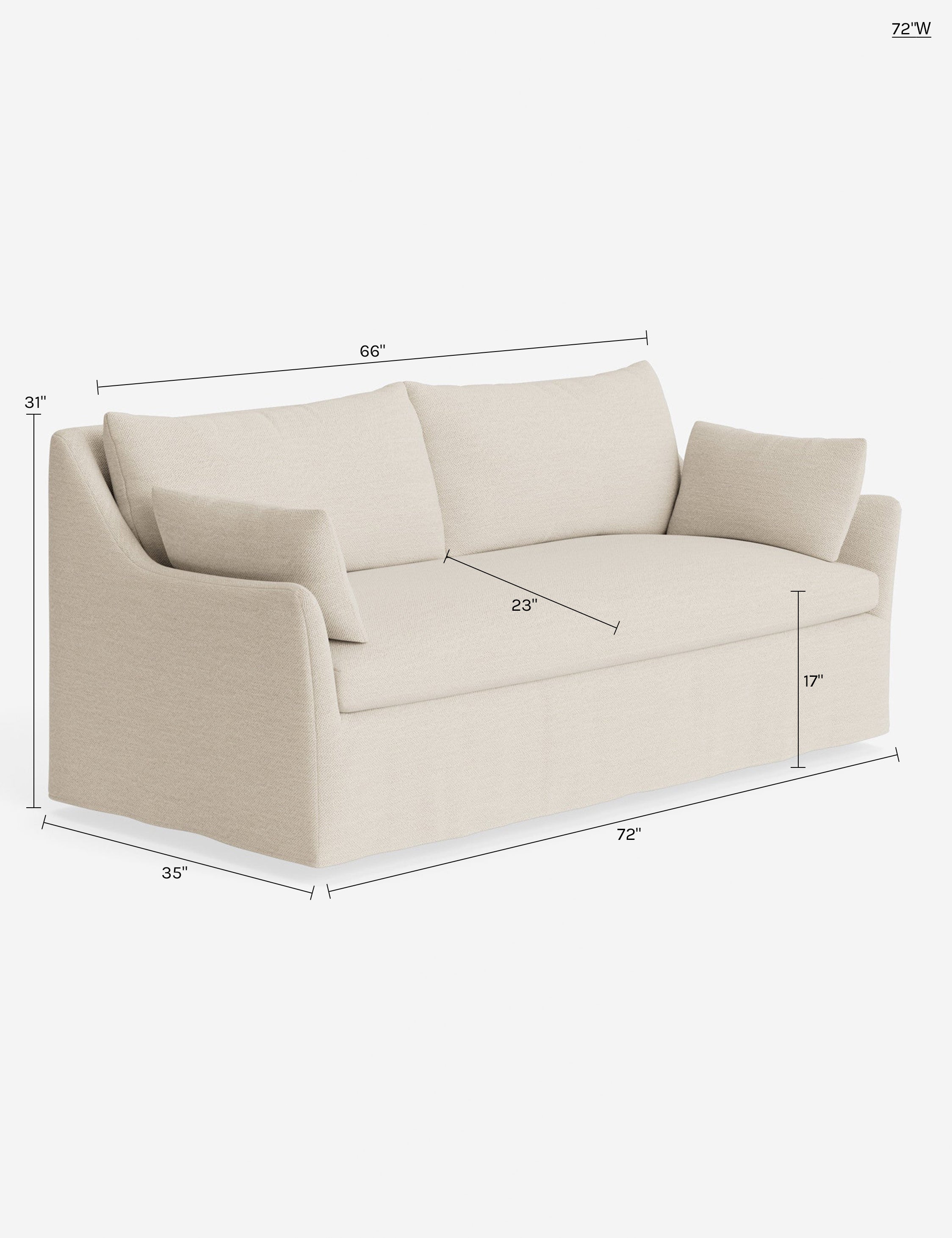 Lulu and Georgia Portola Slipcover Sofa - view 246