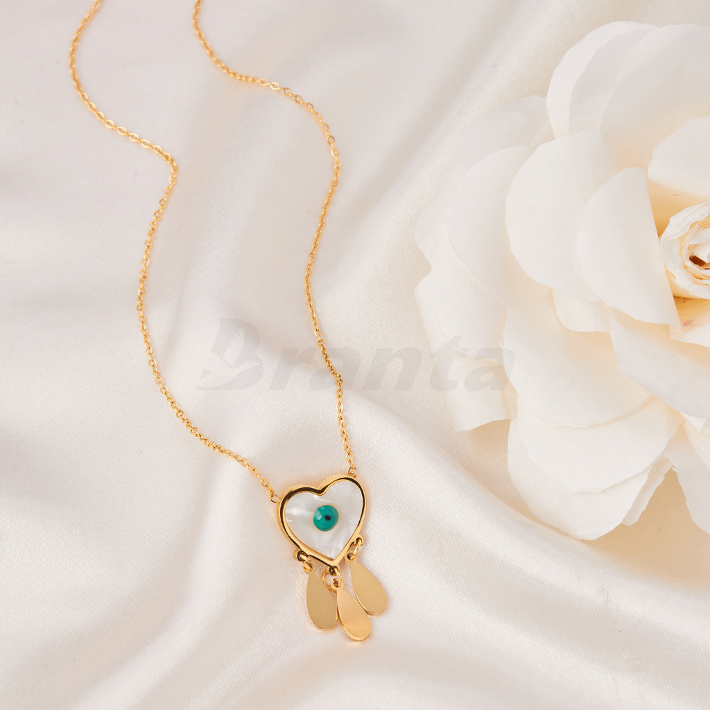 Branta Evil Eye Heart Necklace - view 2