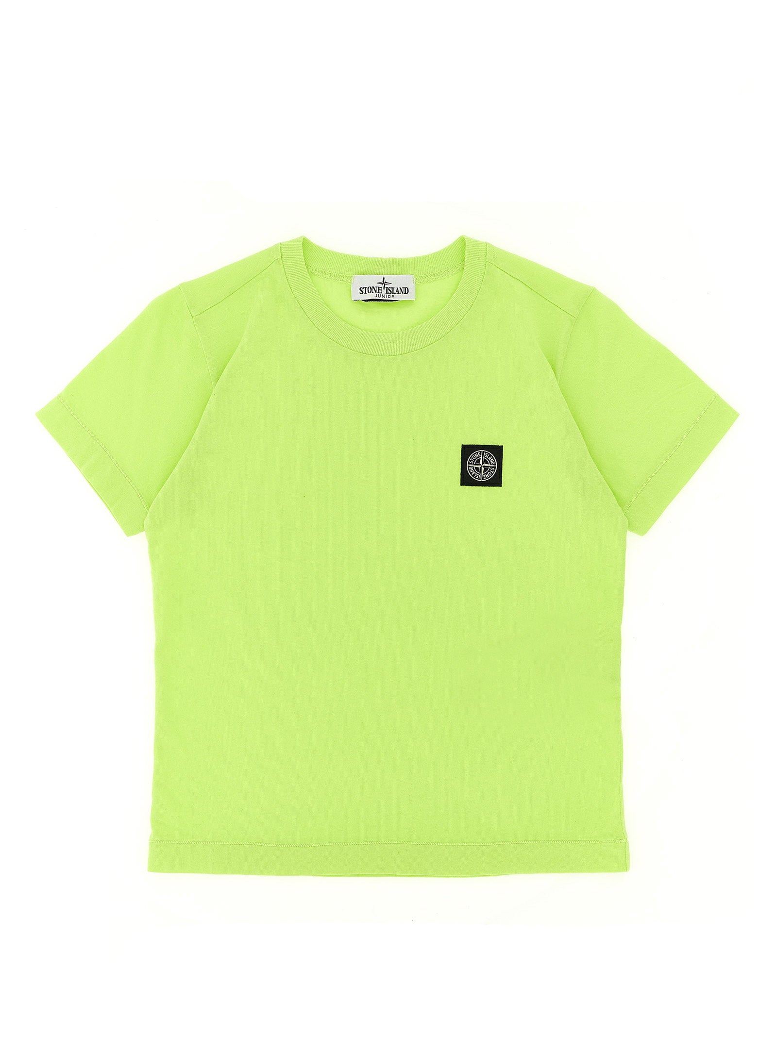 Stone Island Junior Compass Logo T-shirt – 100% cotton