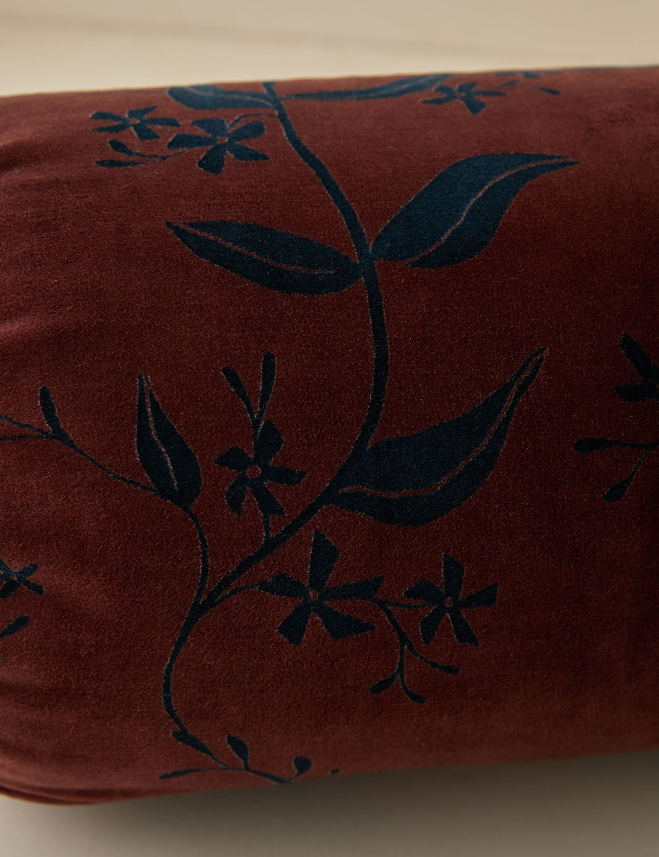 Lulu and Georgia Carmine Velvet Pillow – Sangria - view 13