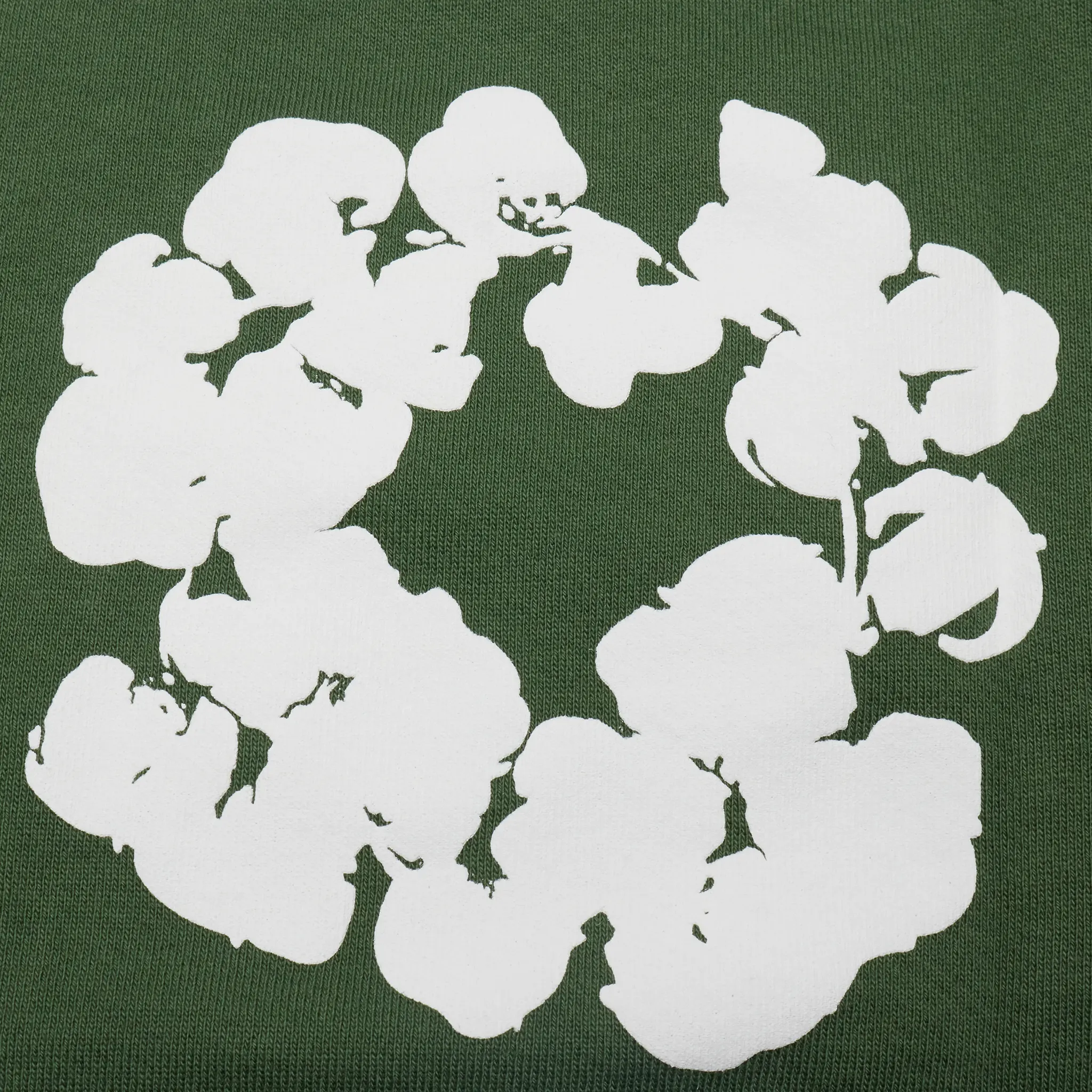 Denim Tears The Cotton Wreath Zip-Up Green Hoodie - view 4