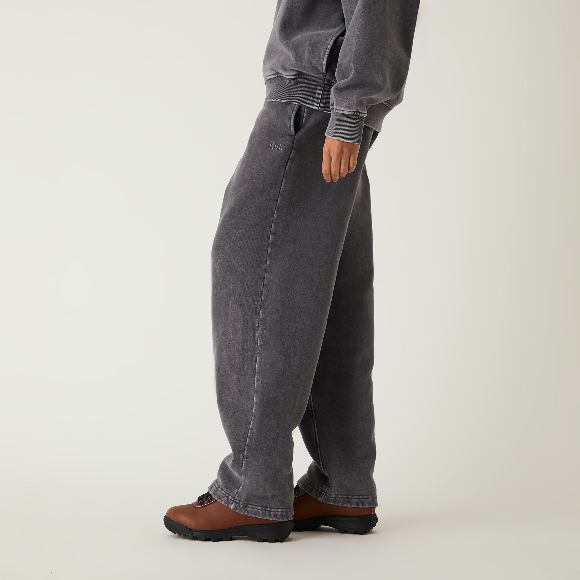 Kith Women Ava Sueded Track Pant - Black - view 2