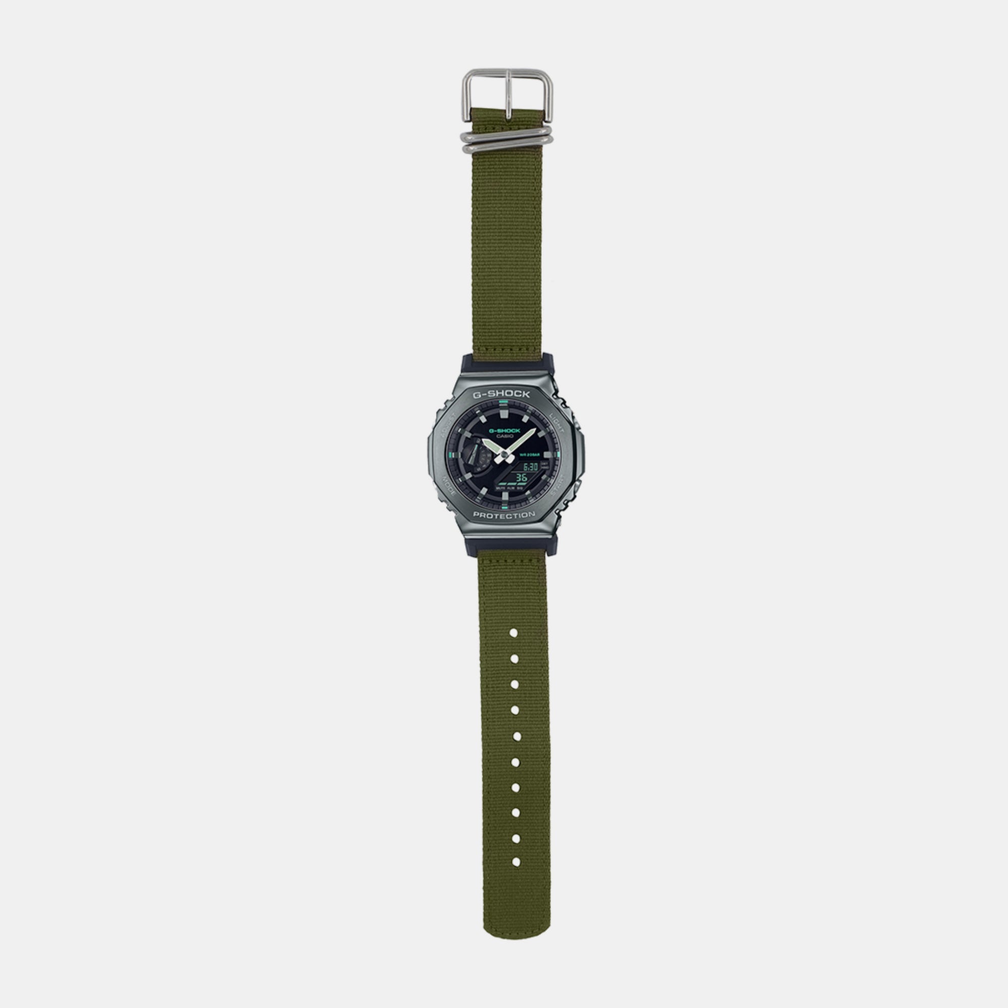 Casio G-Shock Men Quartz Grey Dial Analog-Digital Fabric Watch G1374 - view 5
