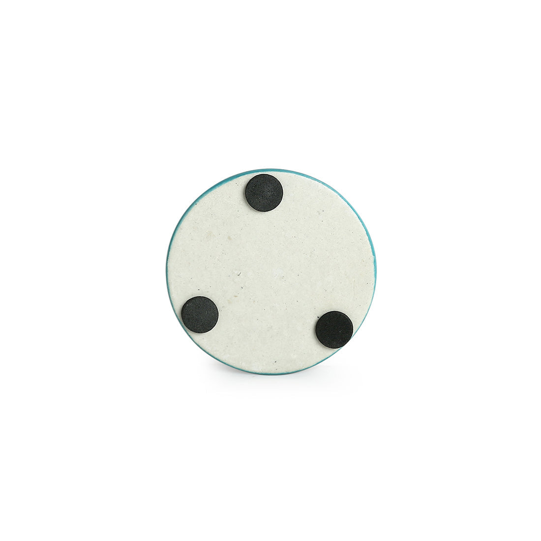 EXCLUSIVELANE 'Mughal Disks' Floral Handpainted Coasters In Ceramic (Set of 4) - view 5