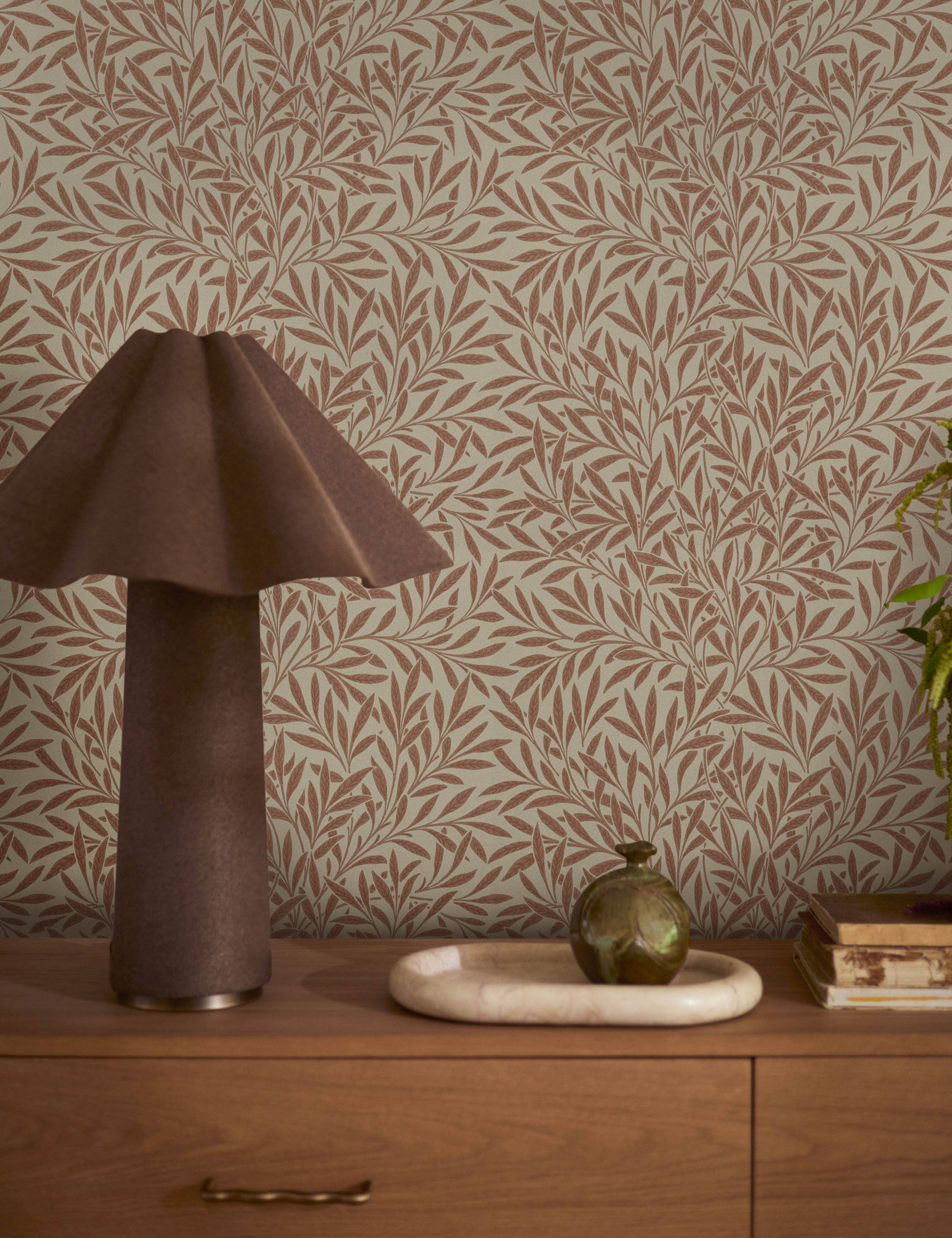 Lulu and Georgia Willow Wallpaper by Morris & Co. - view 4