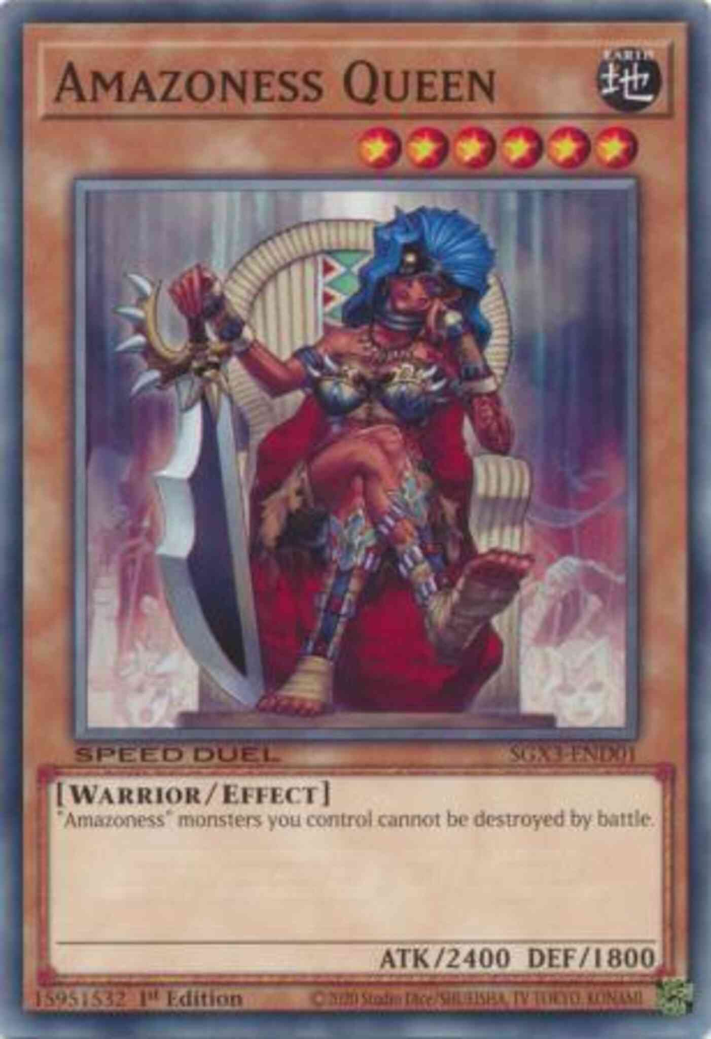 Yu-Gi-Oh! Amazoness Queen - SGX3-END01 - Common - 1st Edition