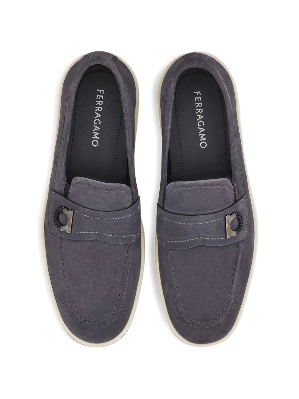 Ferragamo Boat shoe loafer with Gancini ornament - view 5