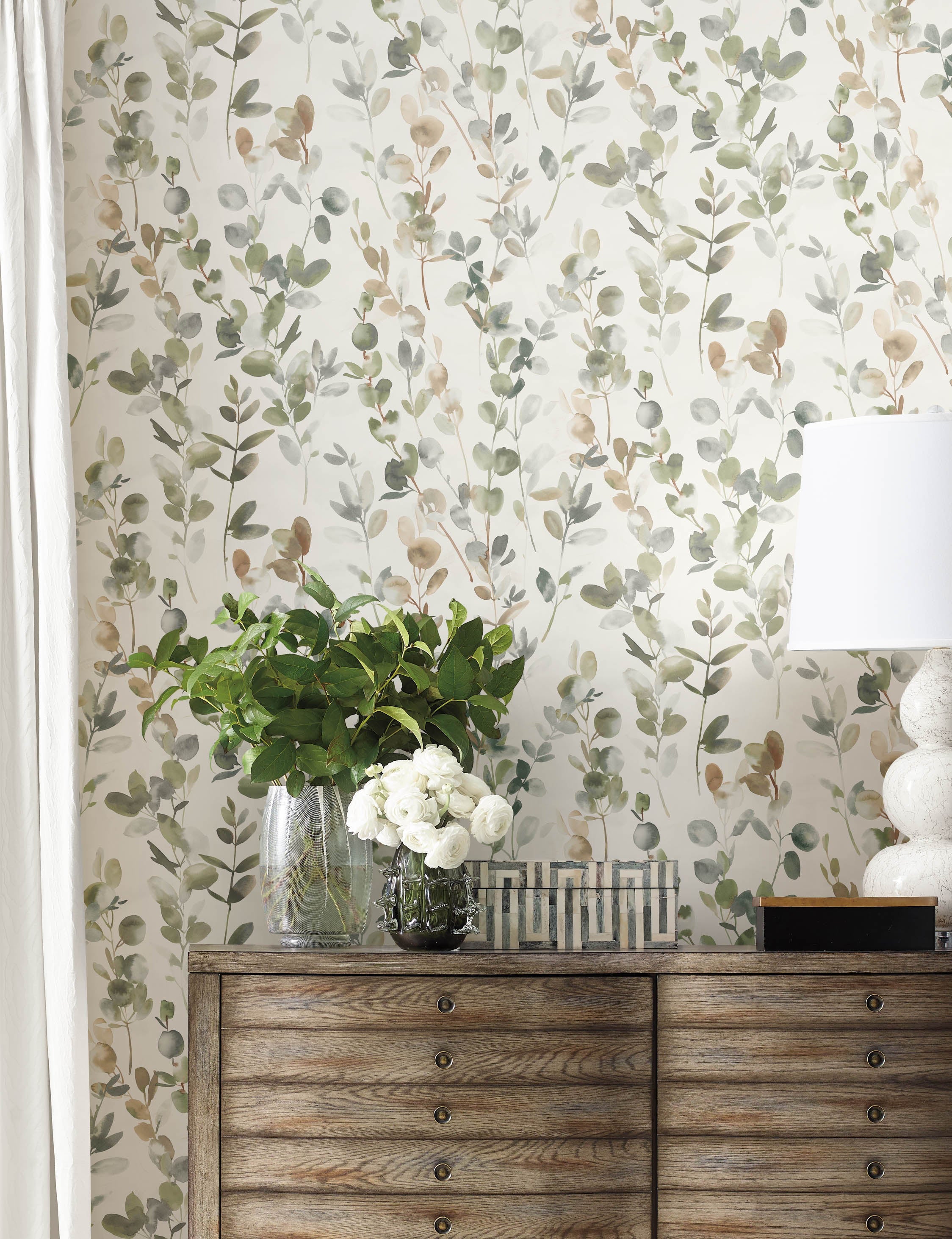 Lulu and Georgia Joyful Eucalyptus Wallpaper by Candice Olson - view 6