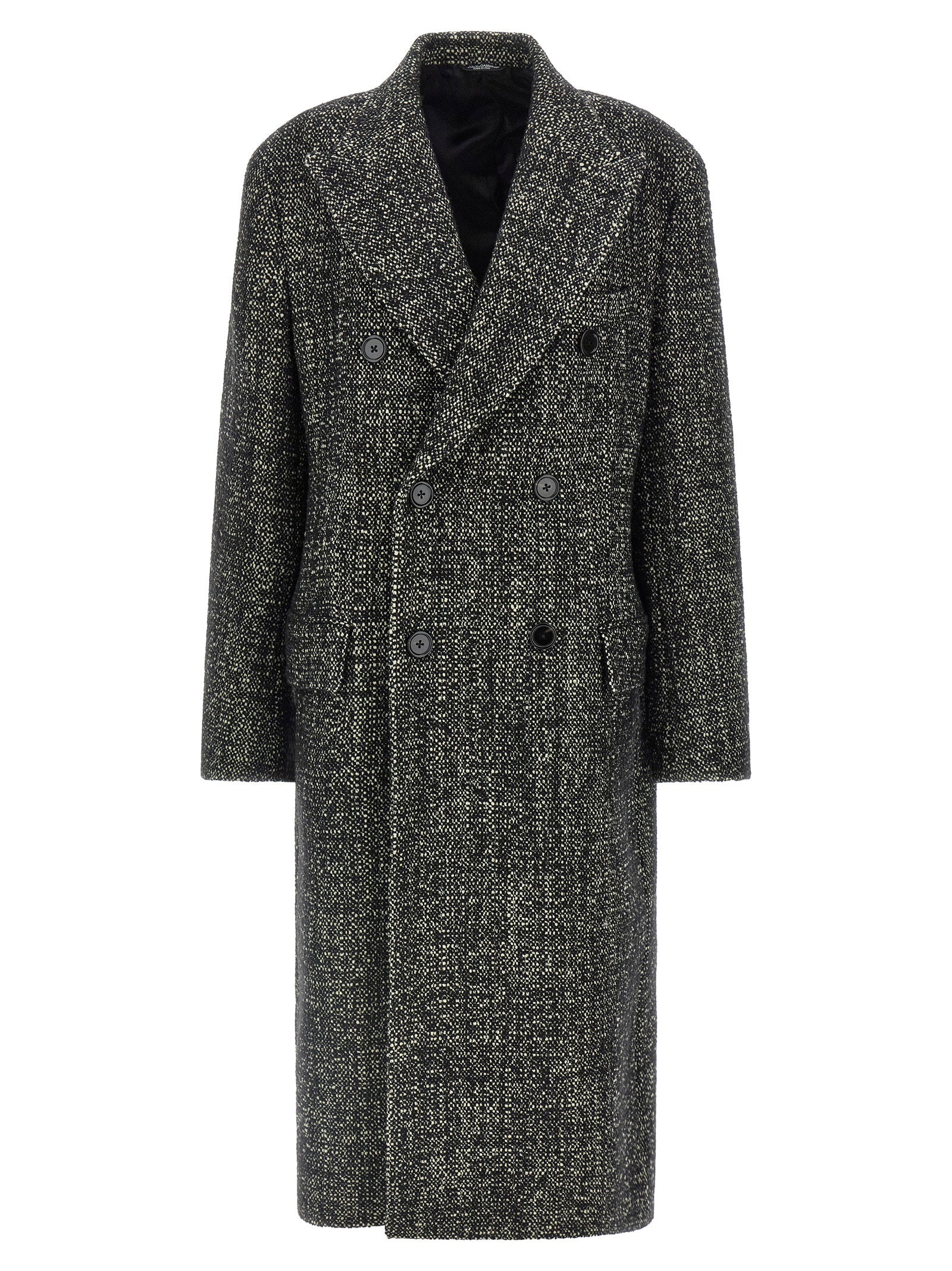 Dolce & Gabbana Bouclé Wool Coat – 12% pa 1% ws 87% wv
