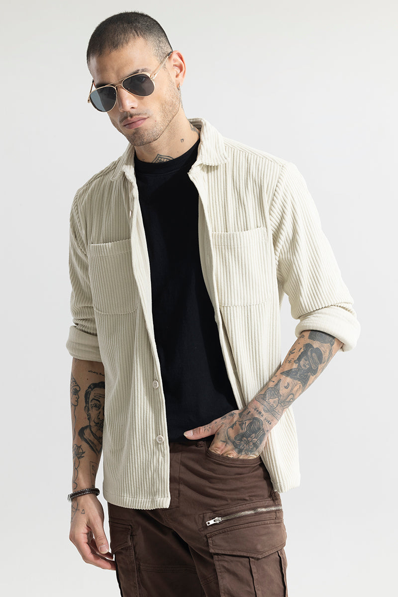 SNITCH Cozy Cord Cream Shirt