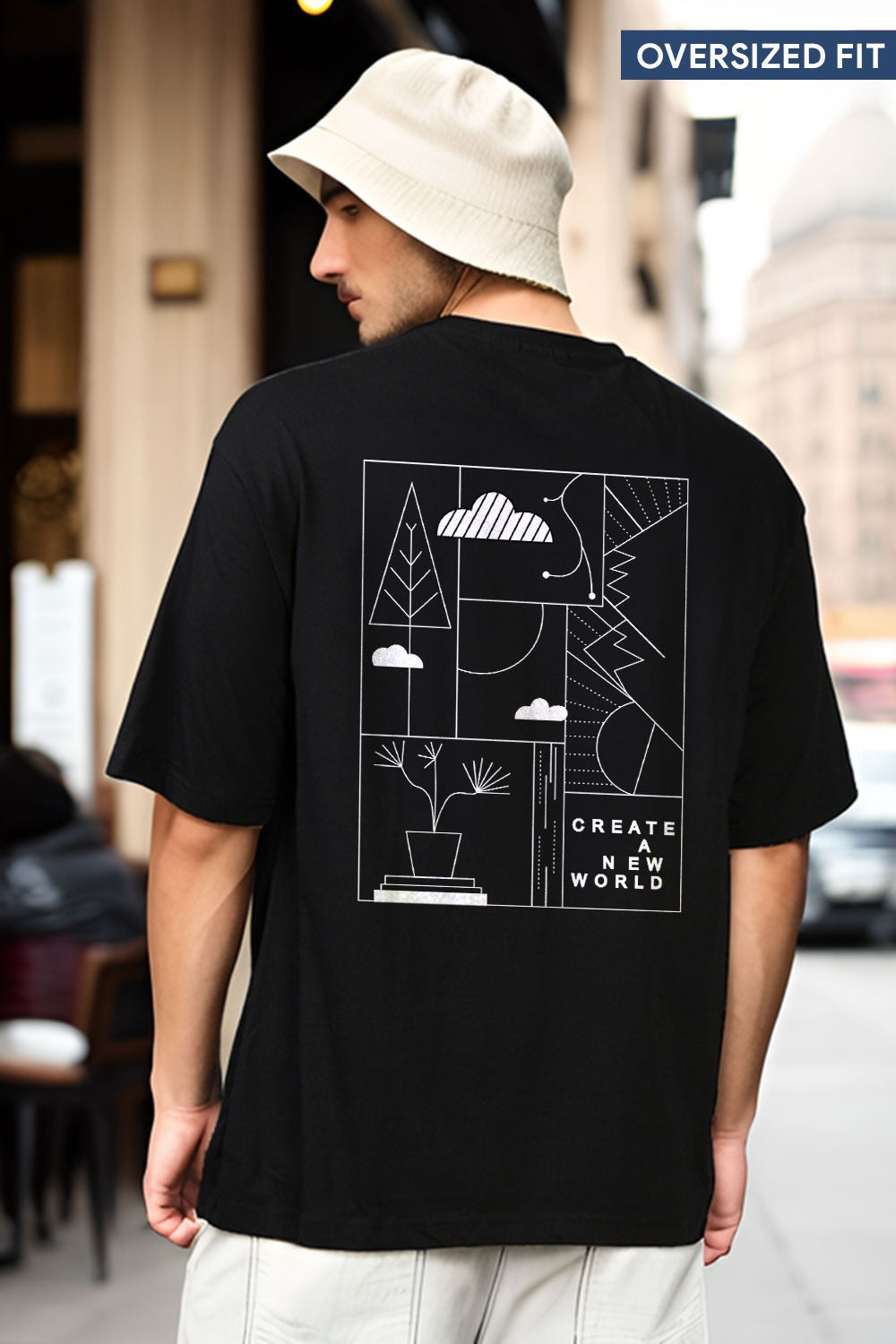 BlackTree(THHOR SERIES-BT10039)Oversized for mens Tee