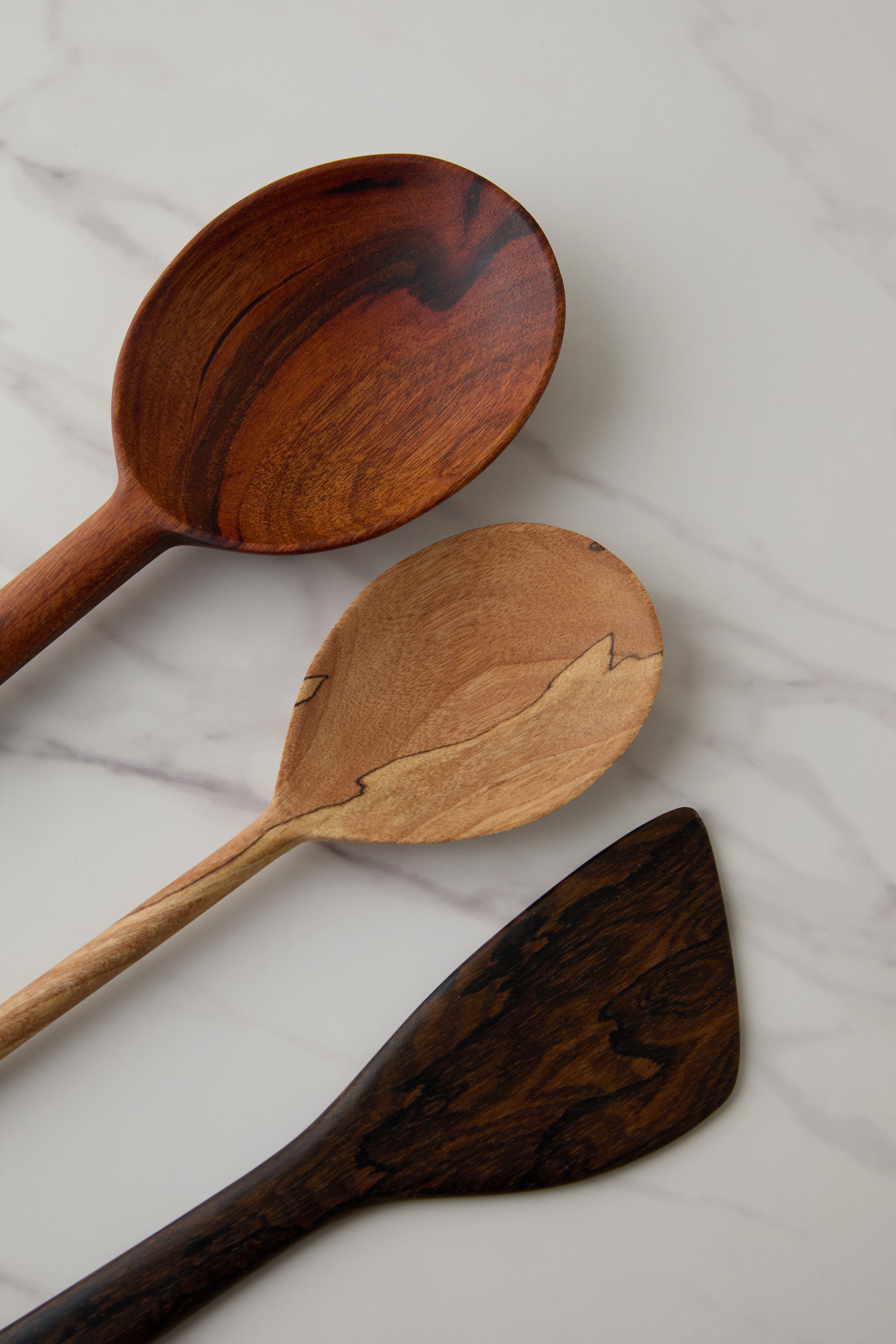 Lulu and Georgia Handcarved Kitchen Utensils (Set of 3) by Itza Wood - view 2