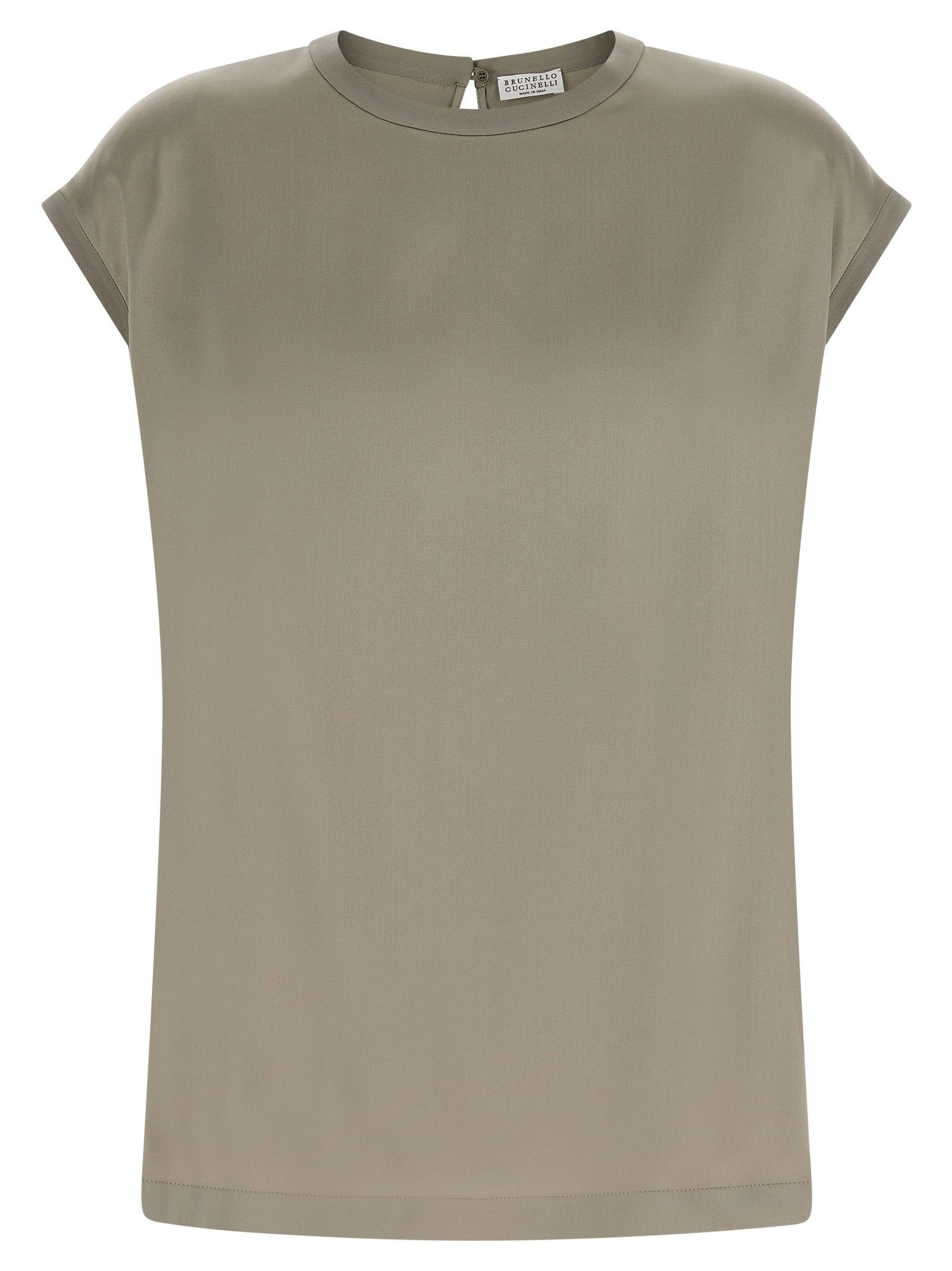 Brunello Cucinelli Satin Blouse – 96% silk, 4% elastane