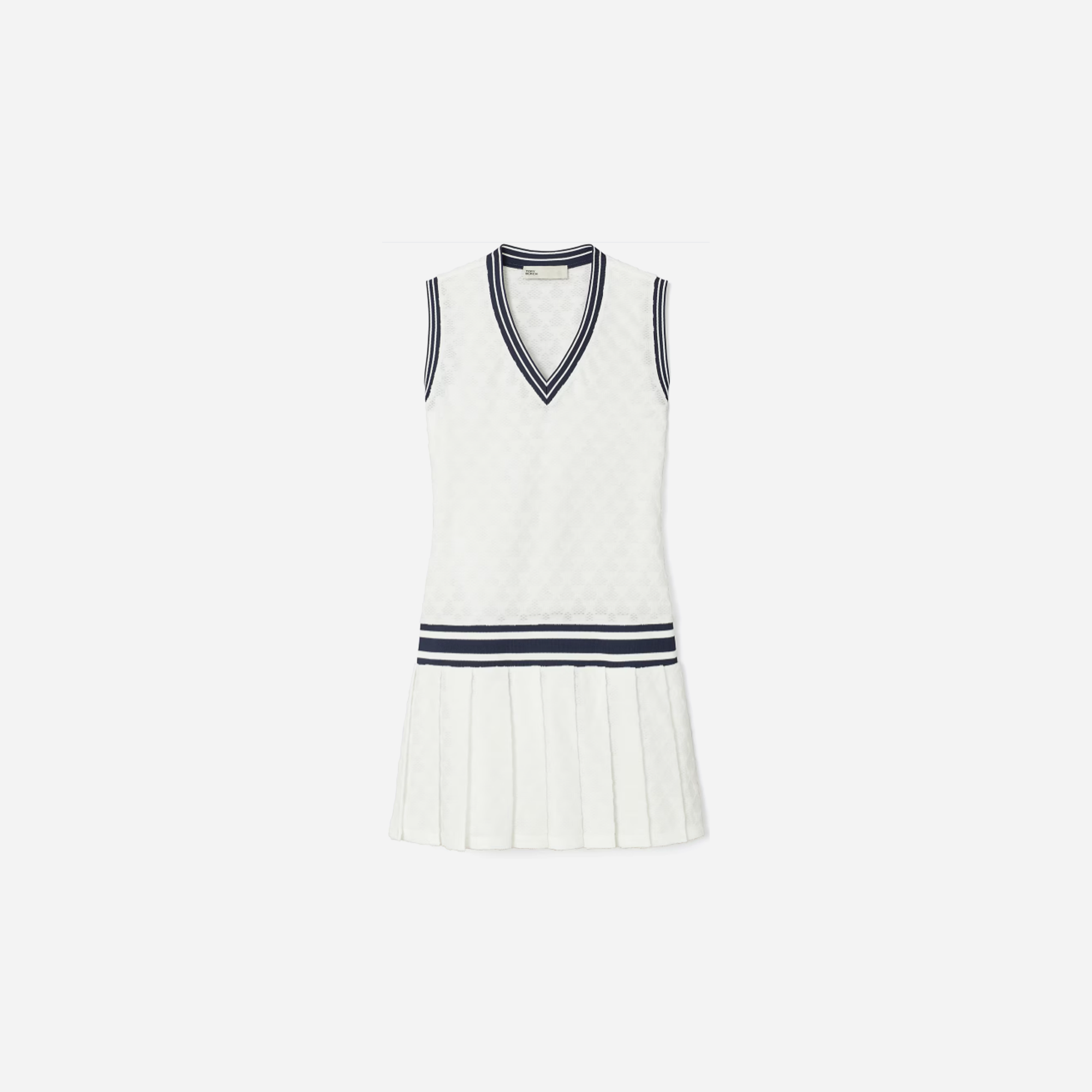 Tory Burch Terry Jacquard Tennis Dress Snow White