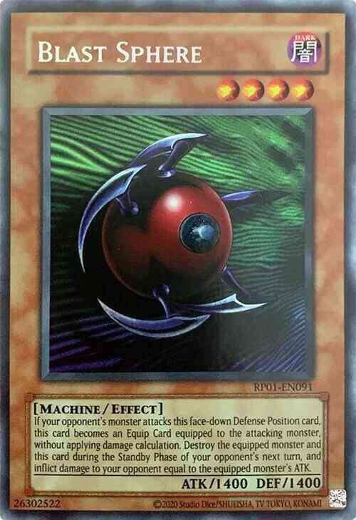 Yu-Gi-Oh! Blast Sphere - 2020 Date Reprint - RP01-EN091 - Secret Rare - Unlimited