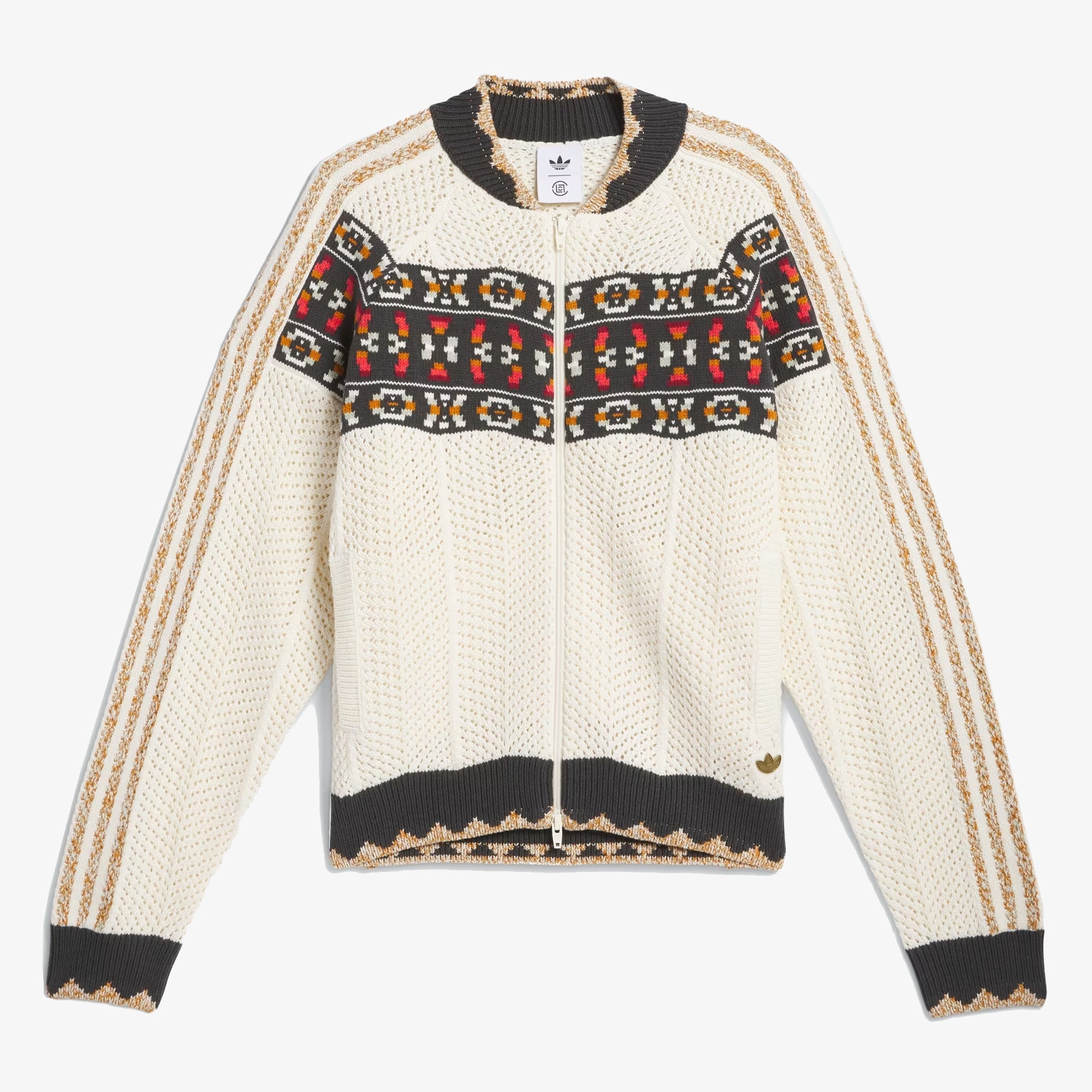 Adidas Originals | Clot Crochet Sst Track Top By Edison Chen { Cream White - view 2