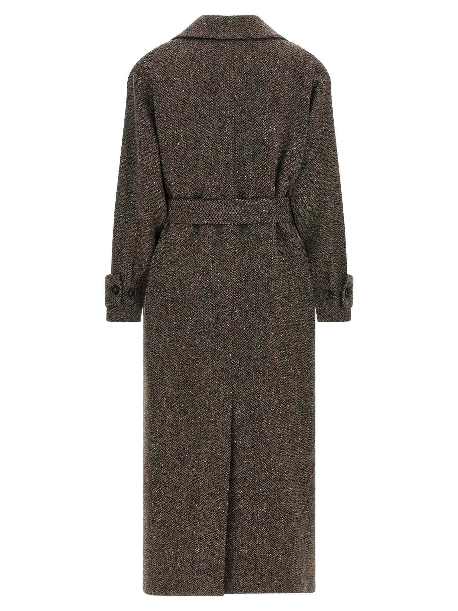 Kiton Chevron Wool Coat – 71% wv, 13% vi, 7% pa - view 2