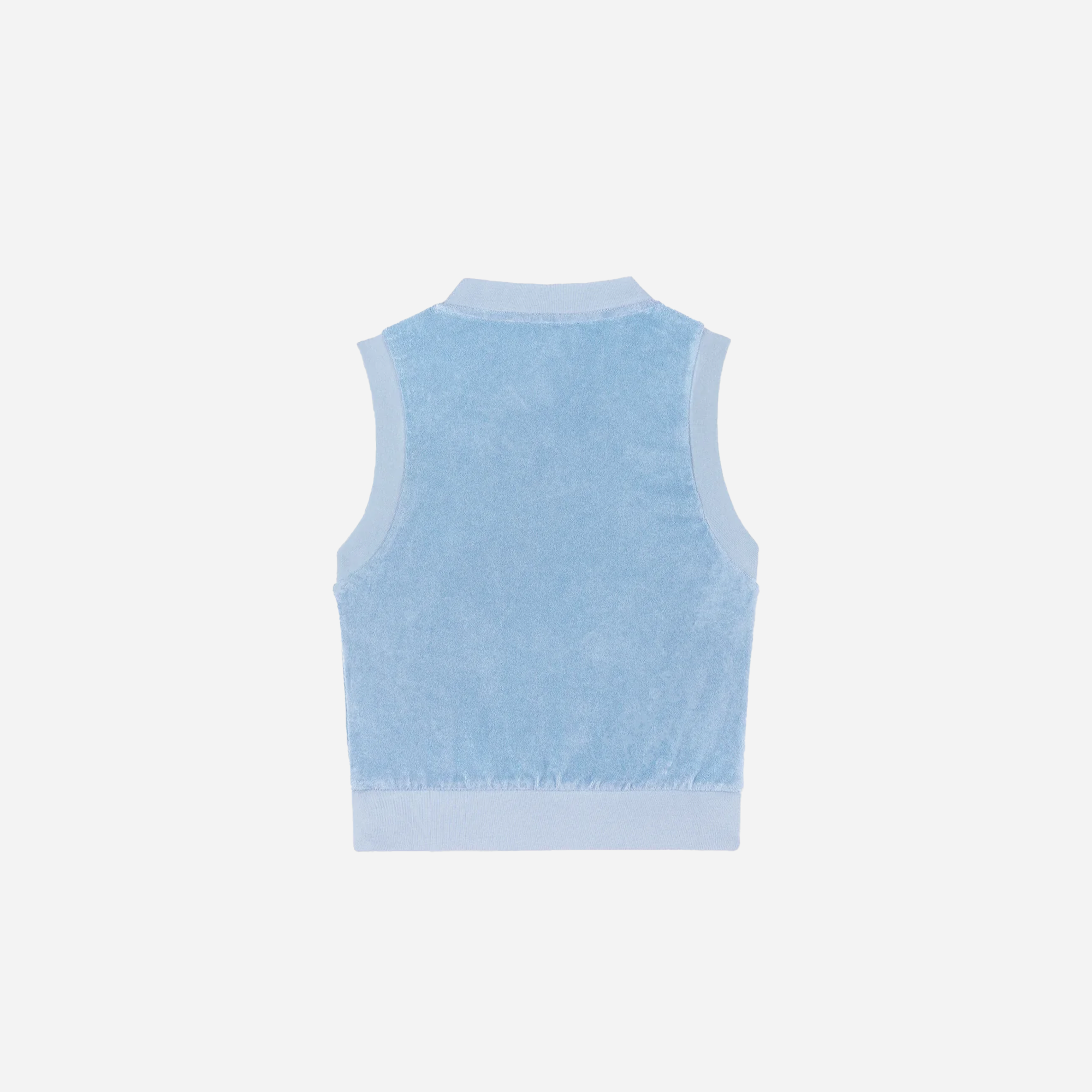 Sporty&Rich SRC Terry Vest - Sky Blue/White - view 2