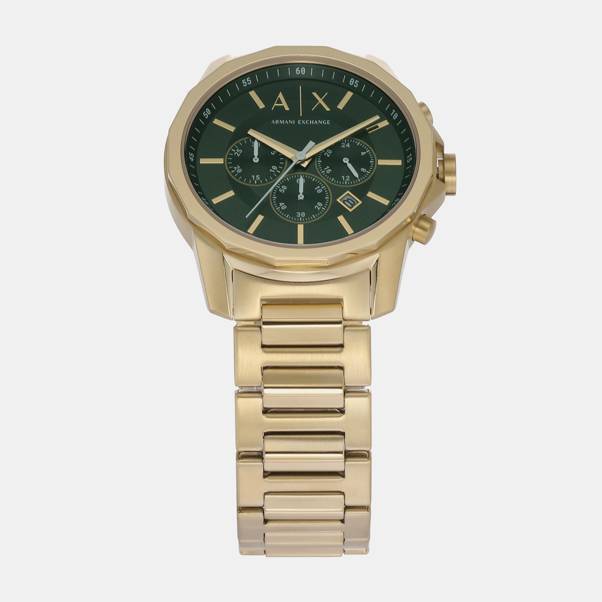 Armani Exchange Banks Men Quartz Green Dial Chronograph Stainless Steel Watch AX1746 - view 2