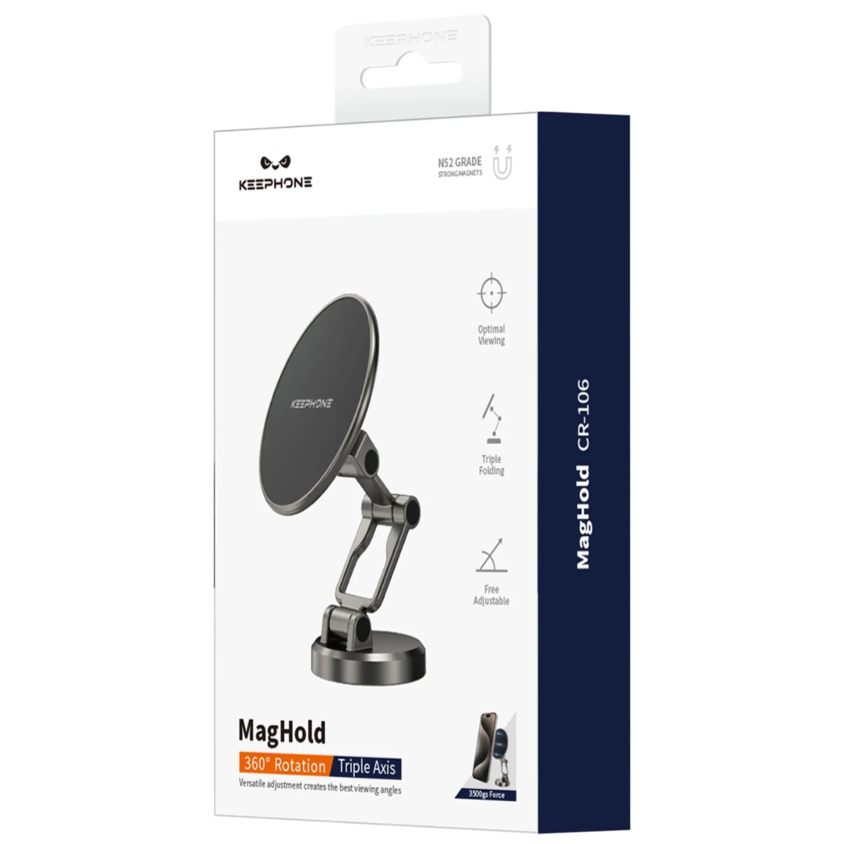 Million Cases Keephone MagHold 360° Adjustable Magnetic Car Mount - view 4