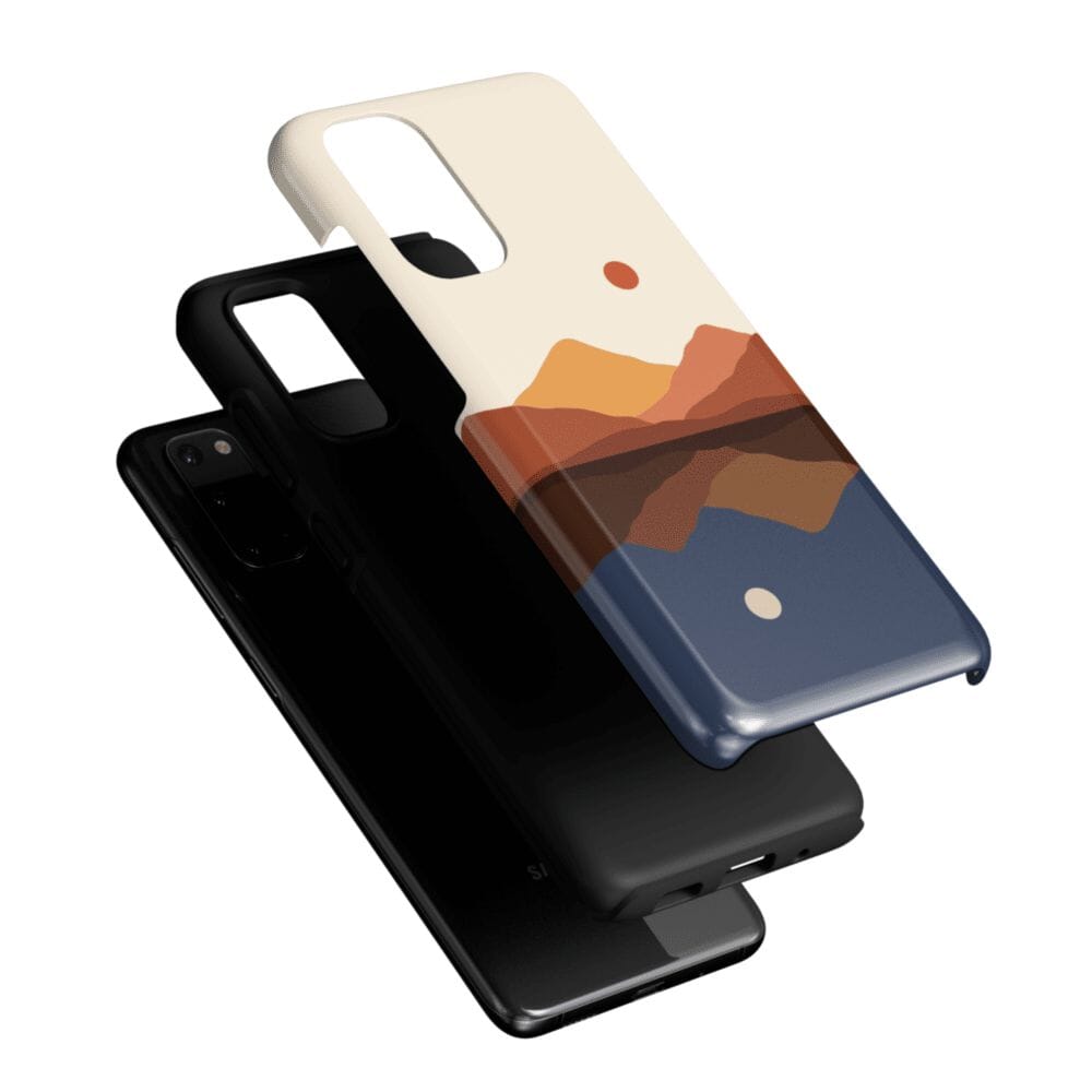 Casetry Opposites Attract | Day & Night Colorblock Mountains Samsung Case - view 30