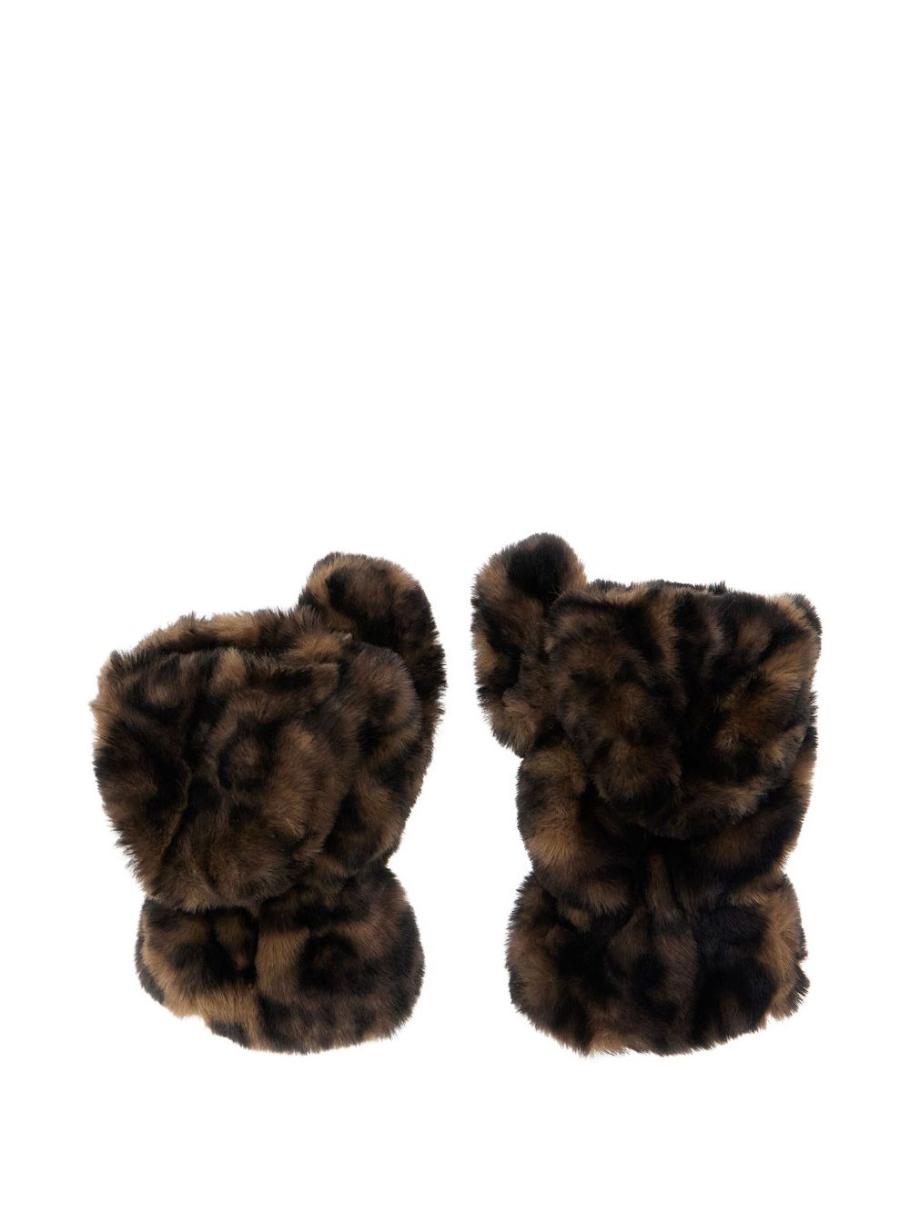 Apparis Leopard Print Mittens – 100% Recycled Polyester - view 2