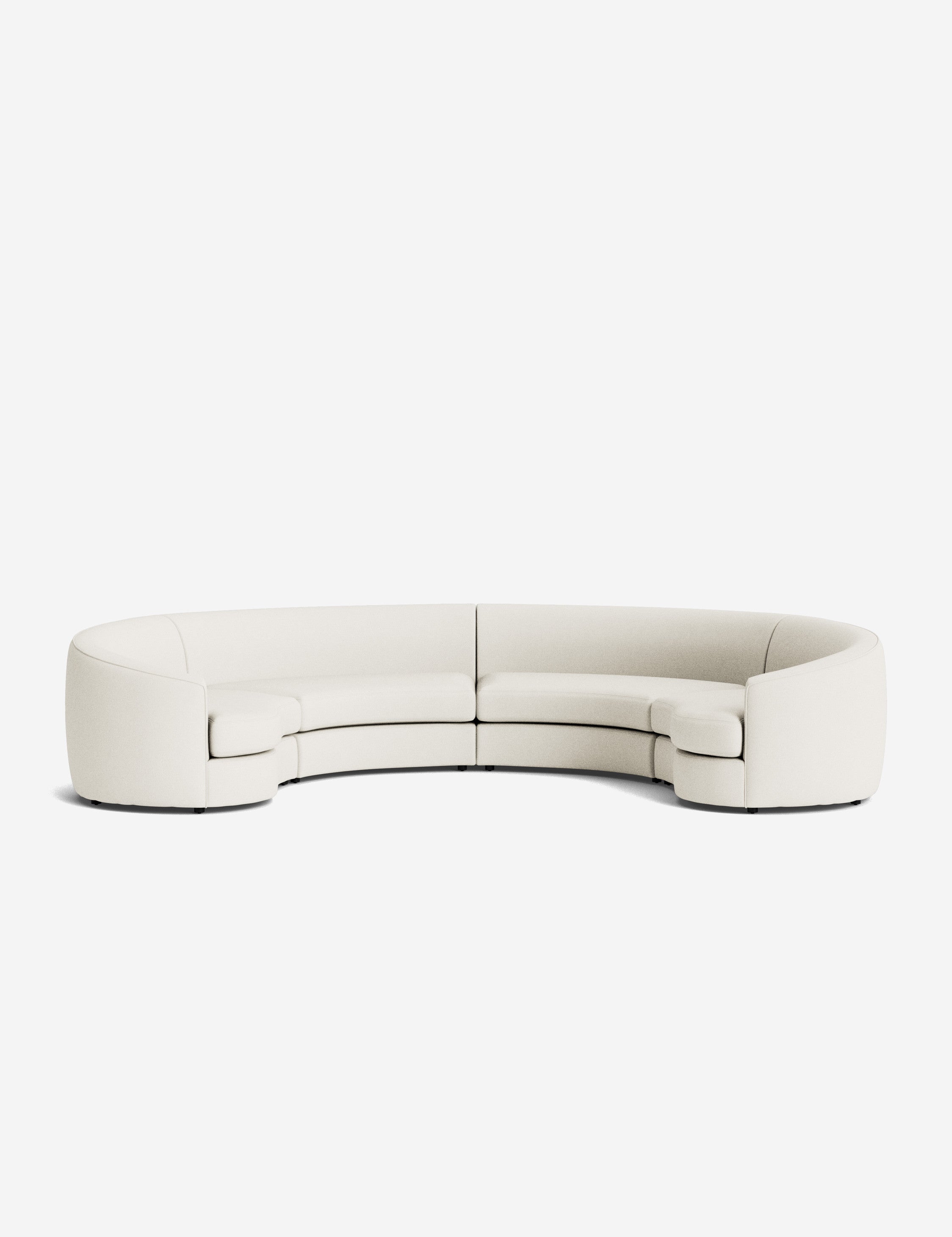 Lulu and Georgia Imada Modular Curved Sectional Sofa - view 36