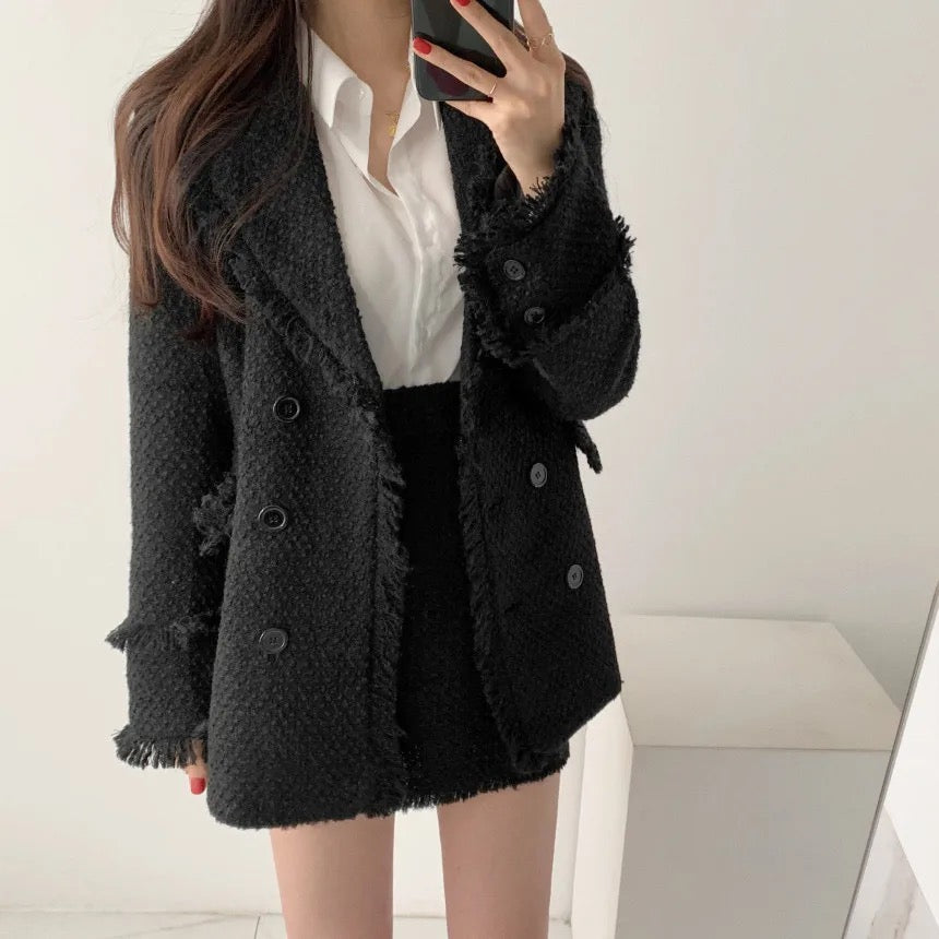 Alamode By Akanksha Jamie Tweed 2 Pc Set - Blazer and Skirt - view 9