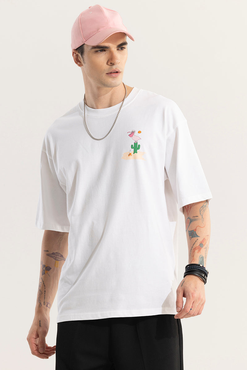 SNITCH Nights In Pacos White Oversized T-Shirt - view 4