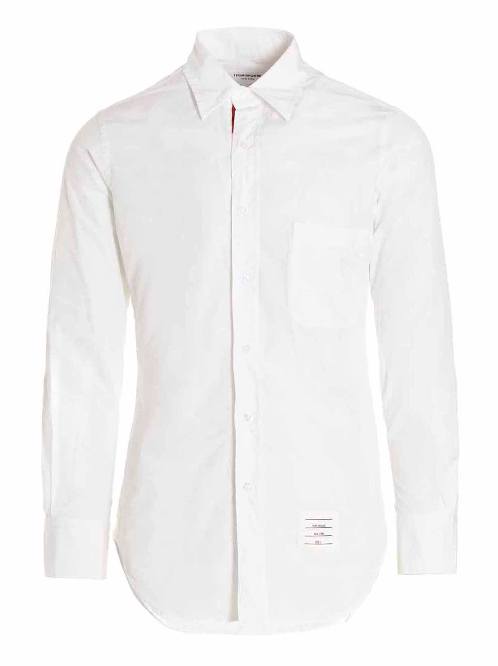 Thom Browne Solid Poplin Shirt – 100% cotton