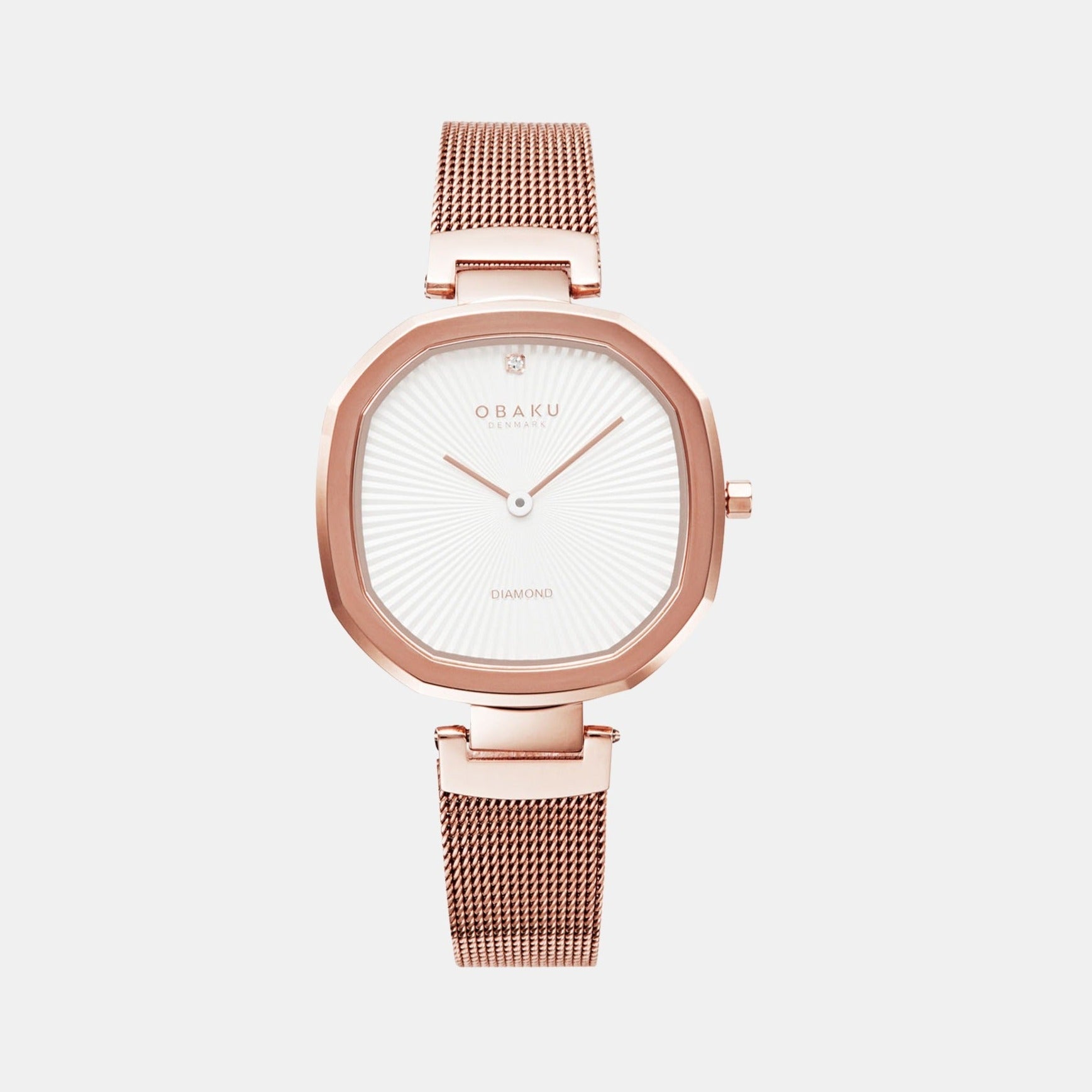 Obaku Brilliant Women Quartz Silver Dial Analog Stainless Steel Watch V277LXVIMV