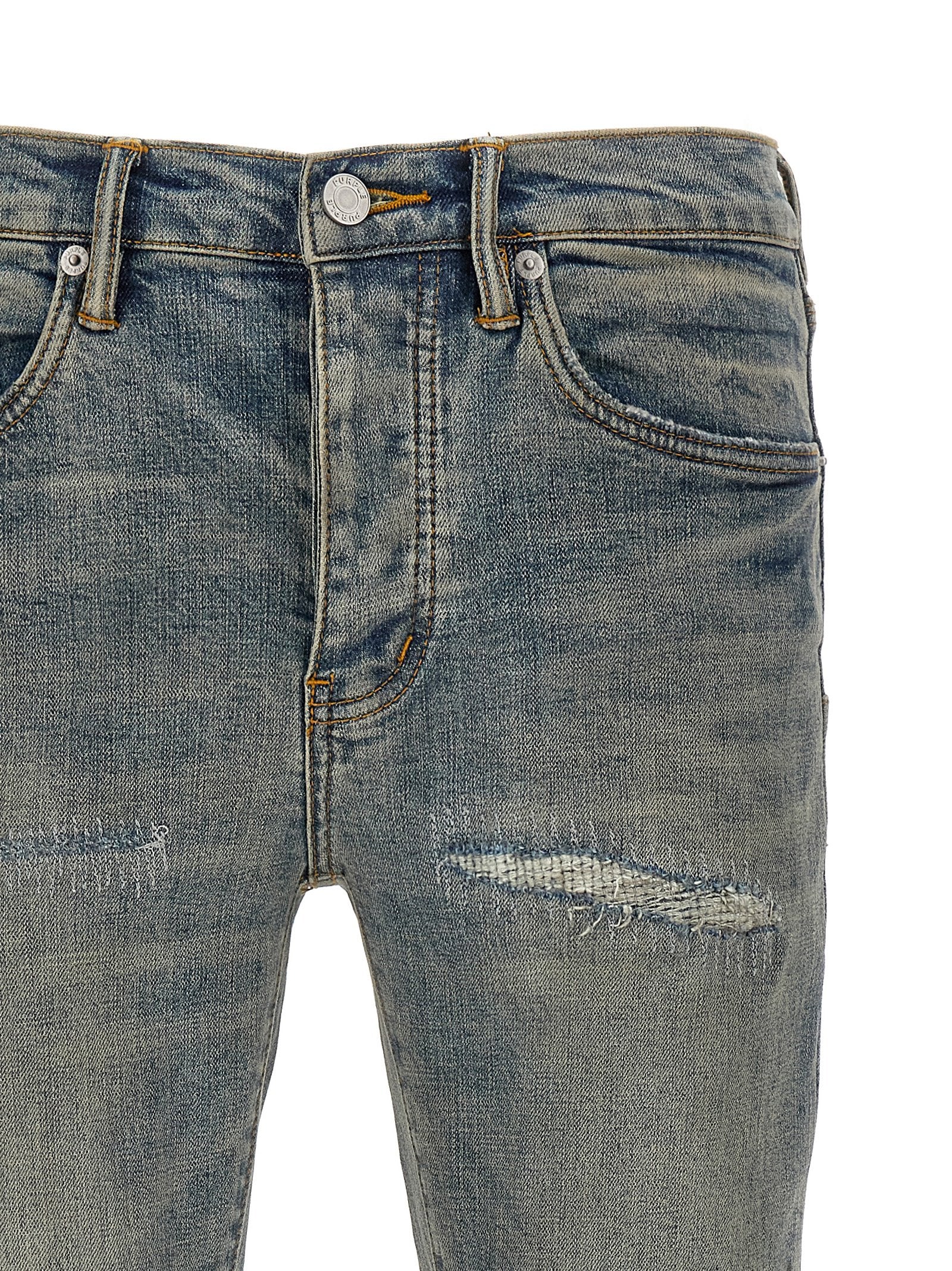 Purple P001 Light Blue Vintage Jeans – 98% cotton 2% lycra - view 3